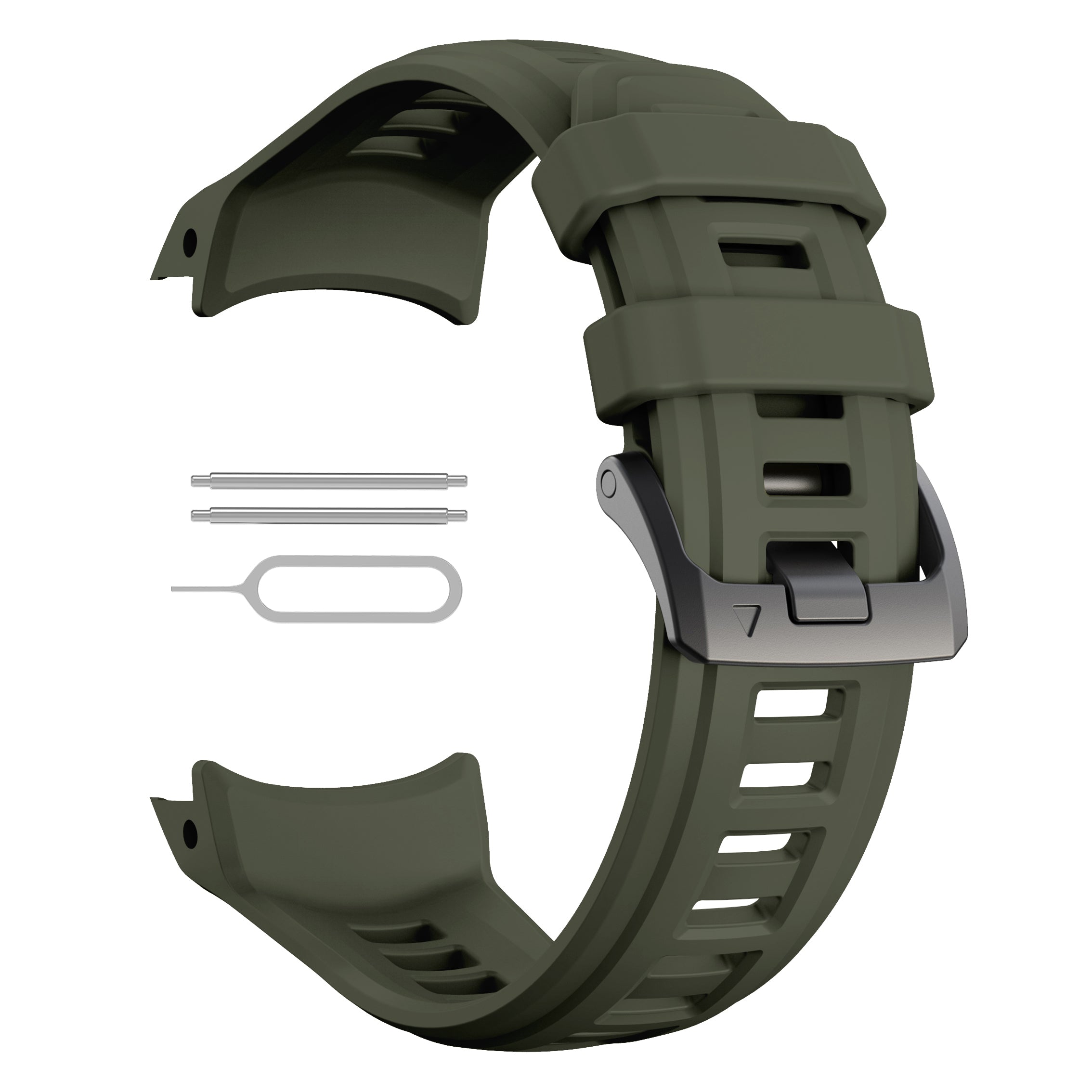 Garmin Instinct 3 - 45mm Silikonarmband 'Perfect Fit' (Armeegrün)