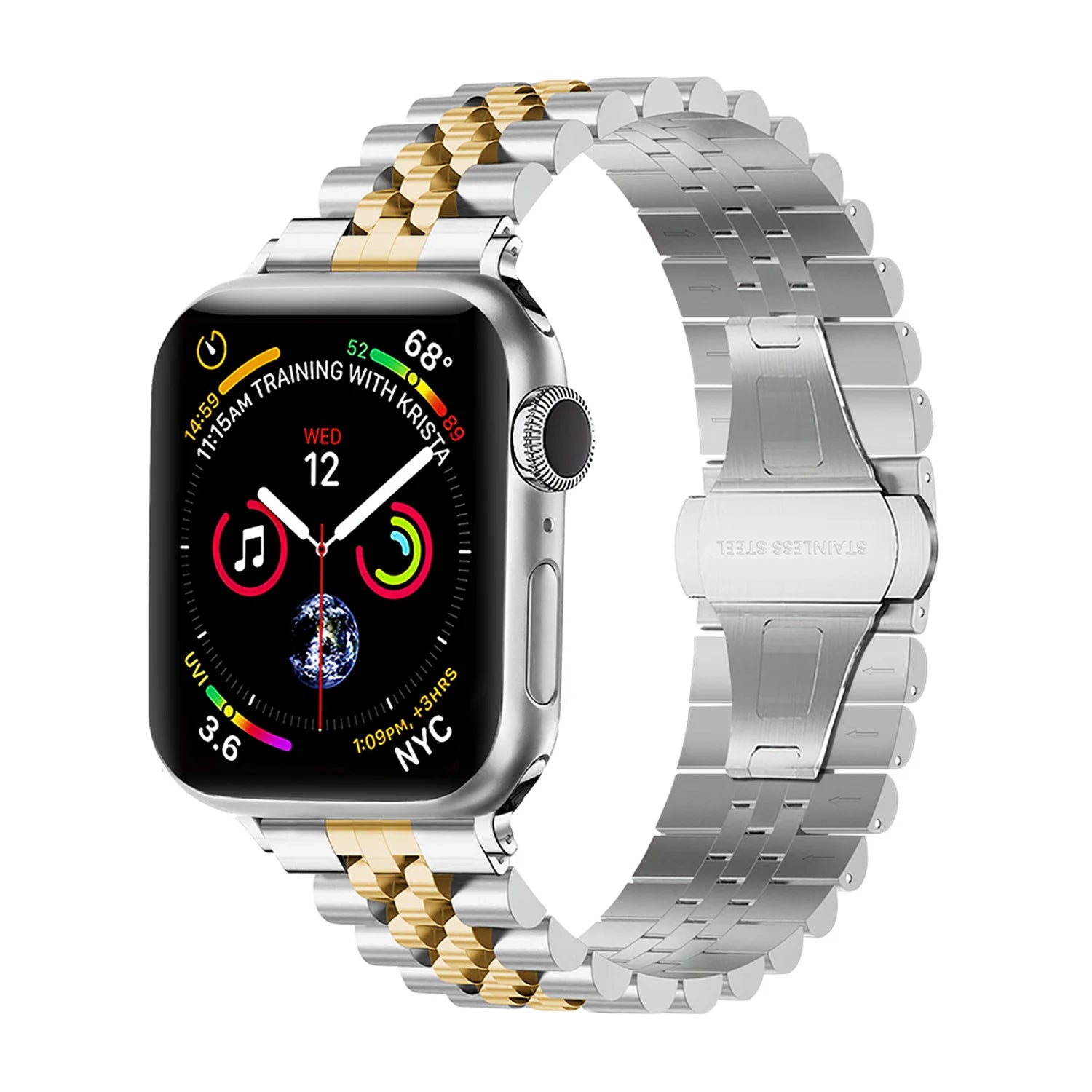 Apple Watch Jubilee Stahlband (Silber/Gold)