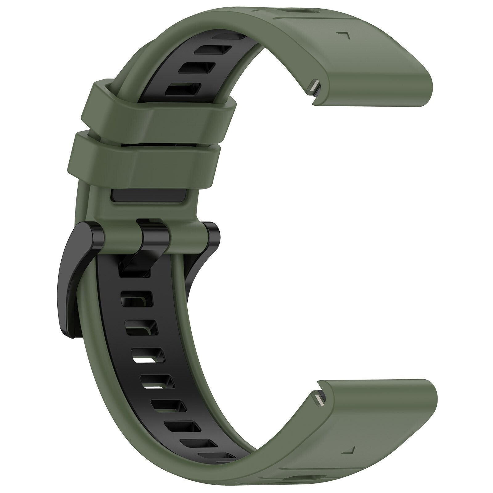 Garmin Quatix 8 - 47mm Sportarmband mit Schnalle (Olivgrün/Schwarz)