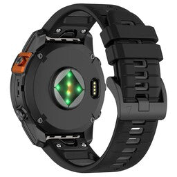 Garmin Instinct E - 45mm Schnalle Sport Amrband (Schwarz/Grau)