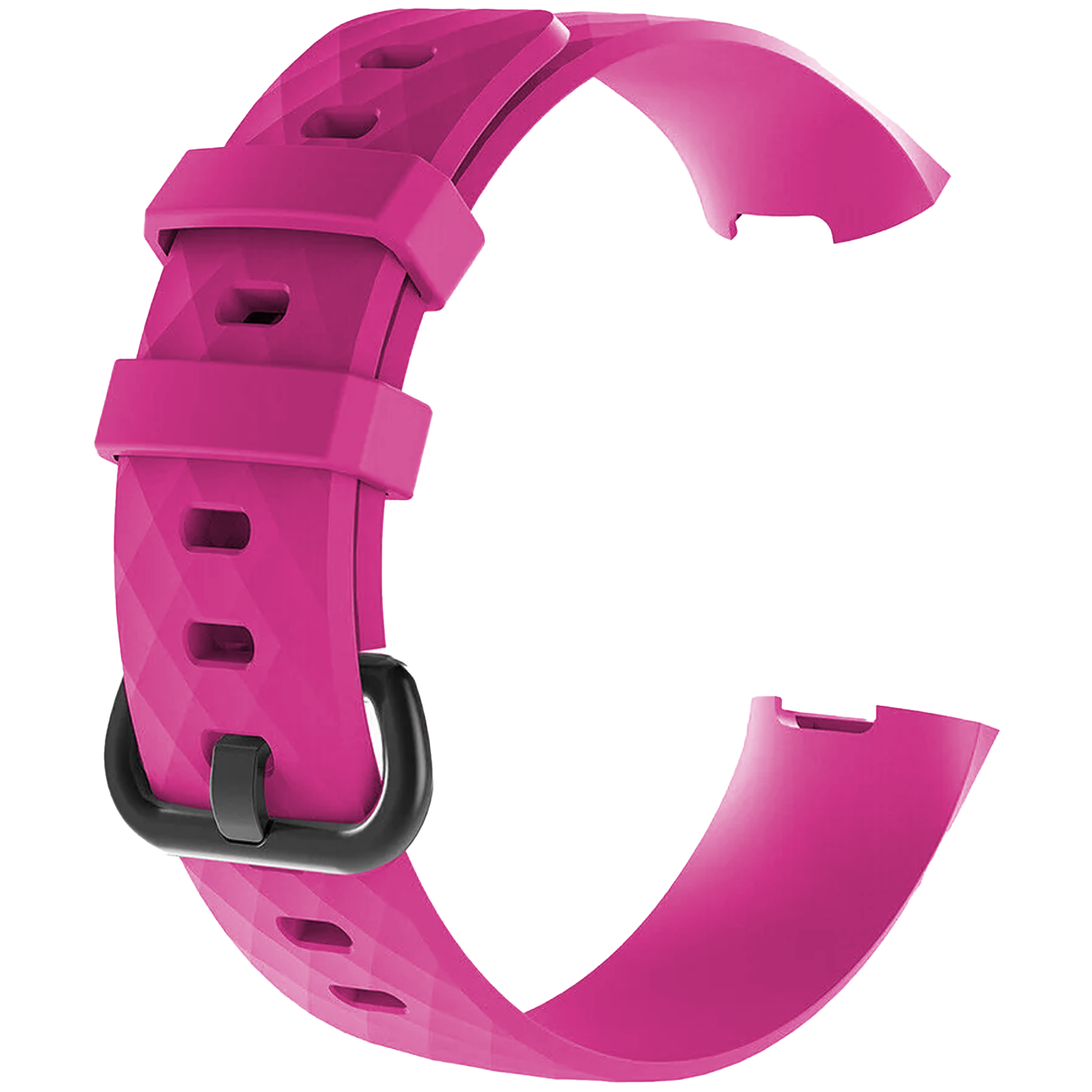 Fitbit Charge 4 Silicone Strap (Bright Pink)