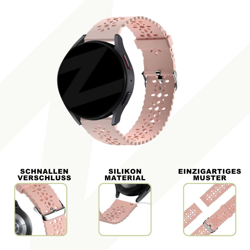 Bandz Coros Apex 2 Patterned Silicone Strap (Pink)