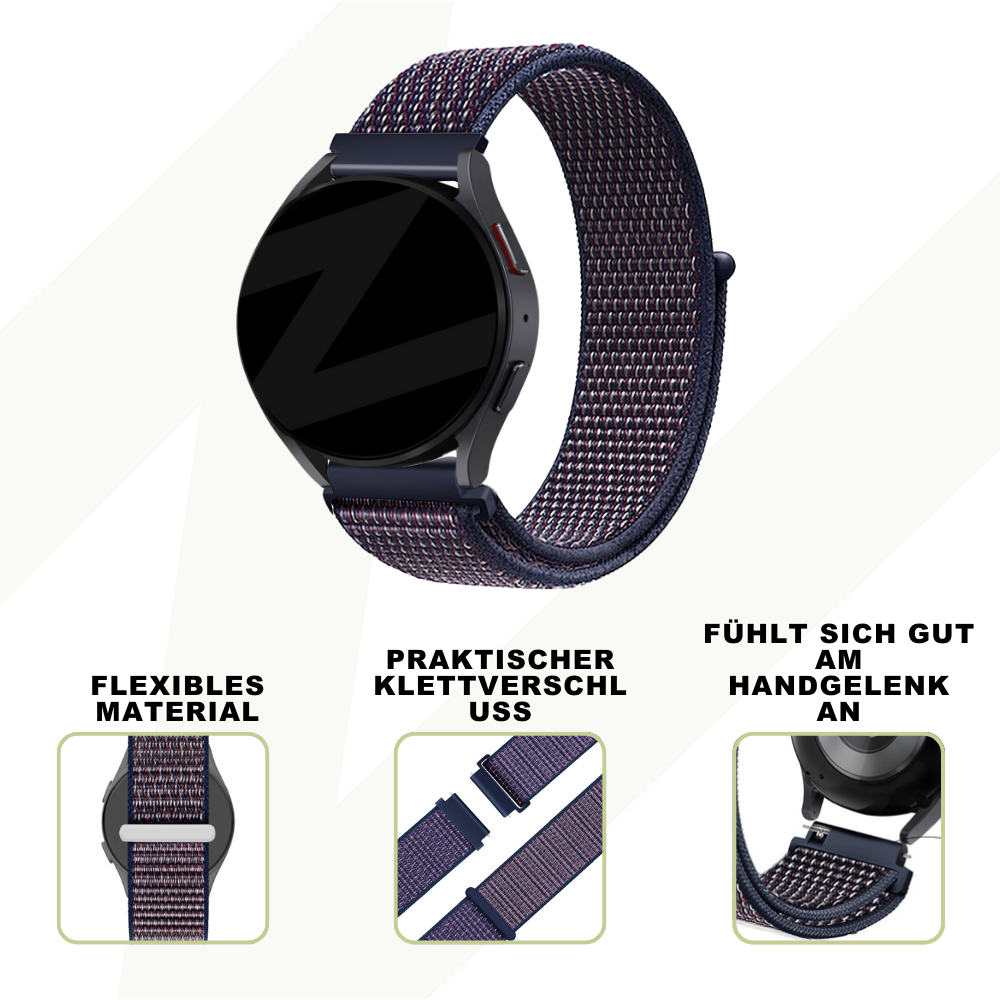 Bandz Coros Apex 42mm Nylon Loop Armband (Indigo)