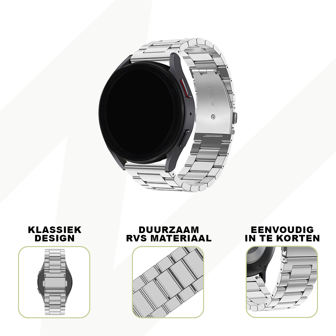 Bandz Garmin Vivoactive 3 Stahlarmband 'Classic' (Silber)