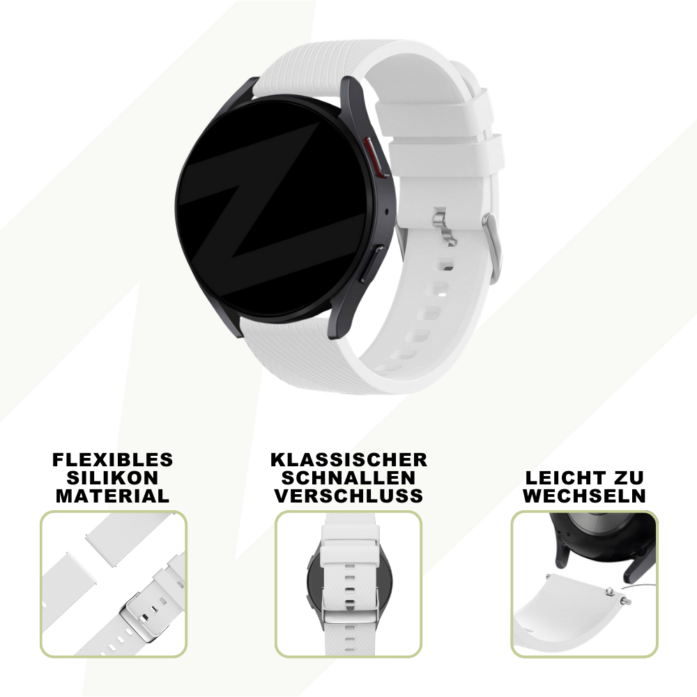 Bandz Suunto 5 Peak Silikonarmband 'Deluxe' (Weiß)