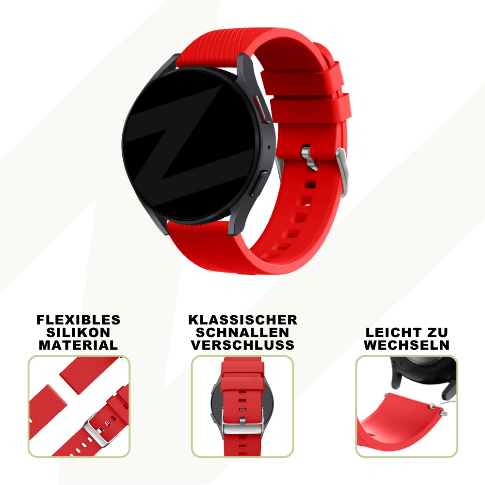 Bandz Coros Apex 2 Pro Silikonarmband 'Deluxe' (Rot)