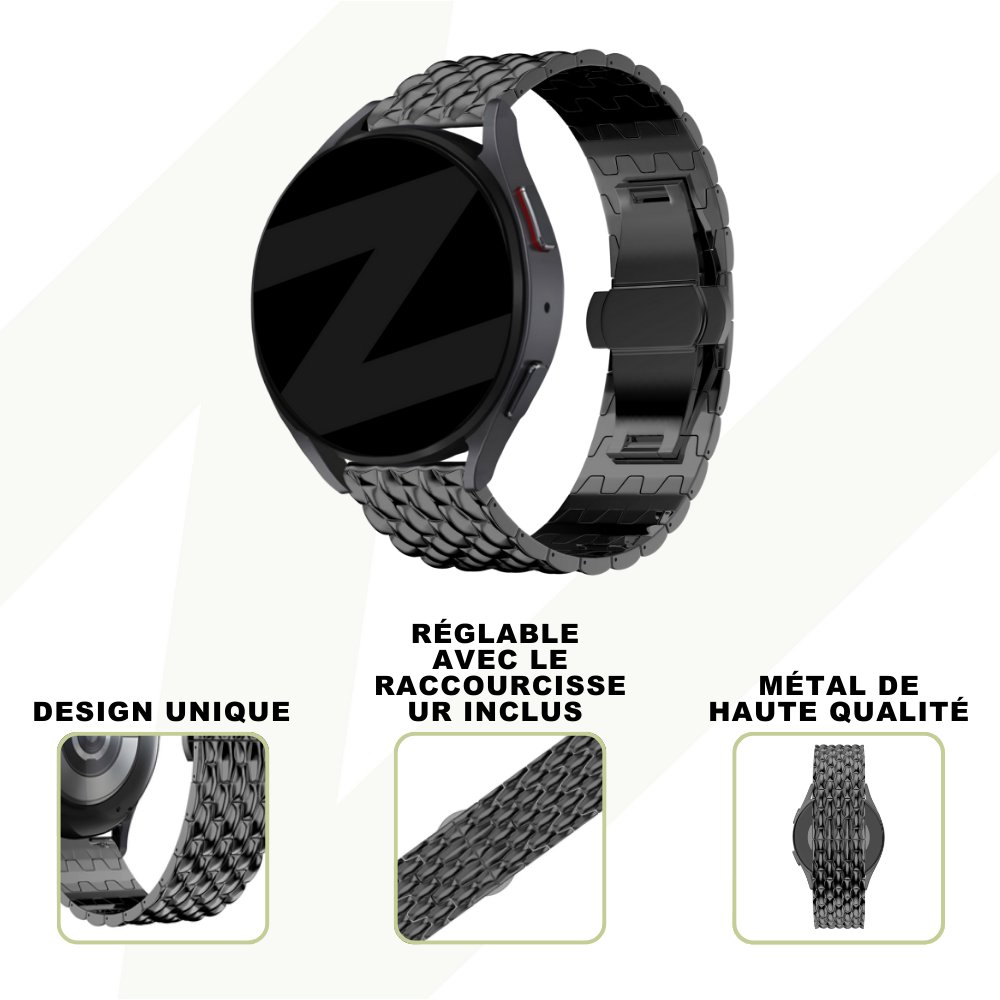 Bandz Suunto Vertical Stahlarmband 'Dragon' (Schwarz)
