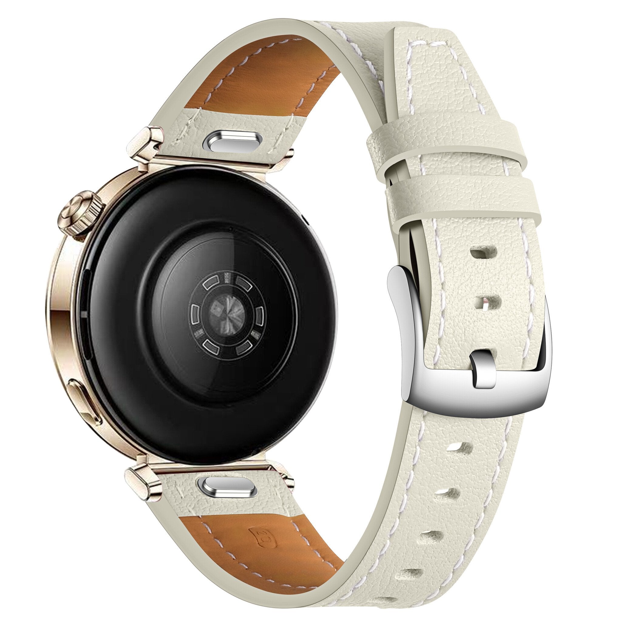 Huawei Watch GT 5 - 41mm 'One Push' Lederarmband (Beige)
