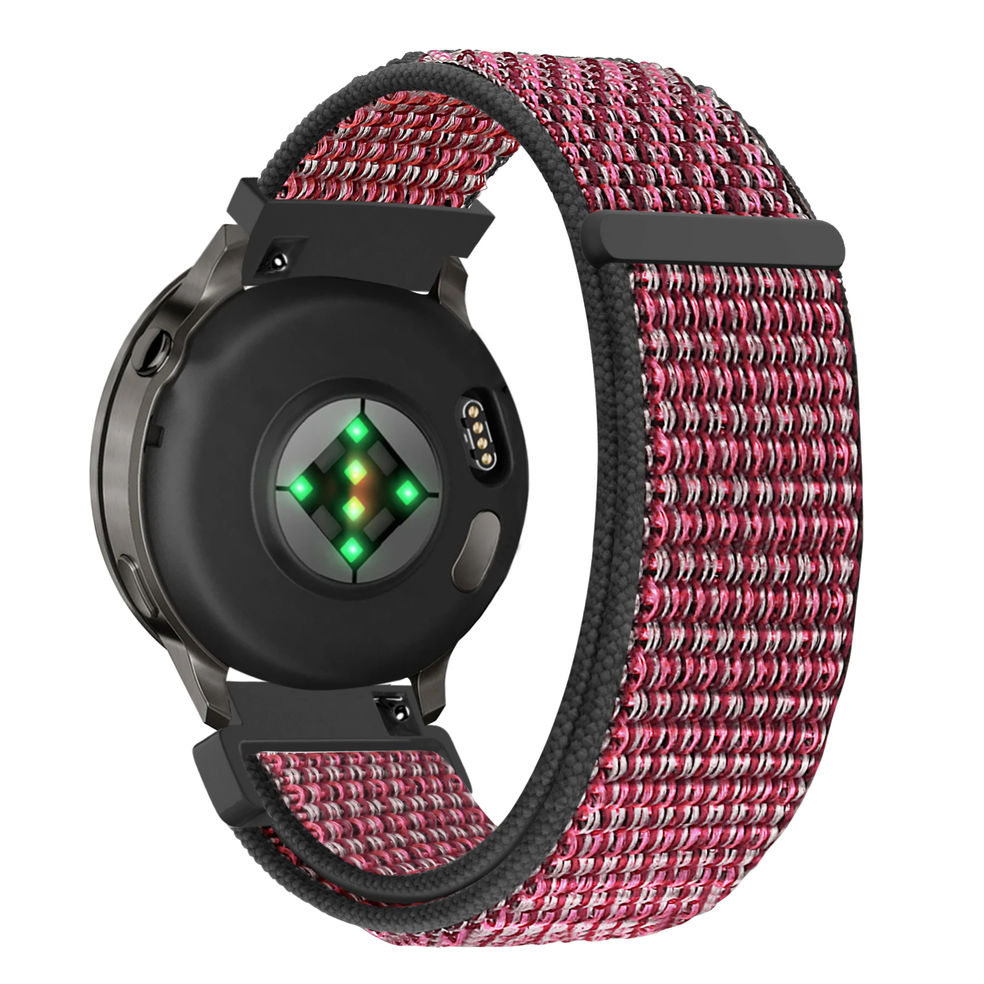 Bandz Garmin Forerunner 265s Nylon Loop Armband (True Berry)