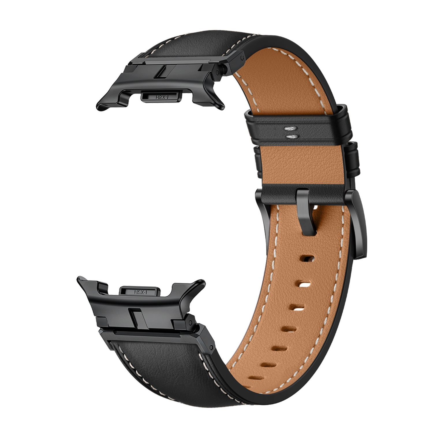 Samsung Galaxy Watch 8 - 40mm Premium Lederarmband (Schwarz)
