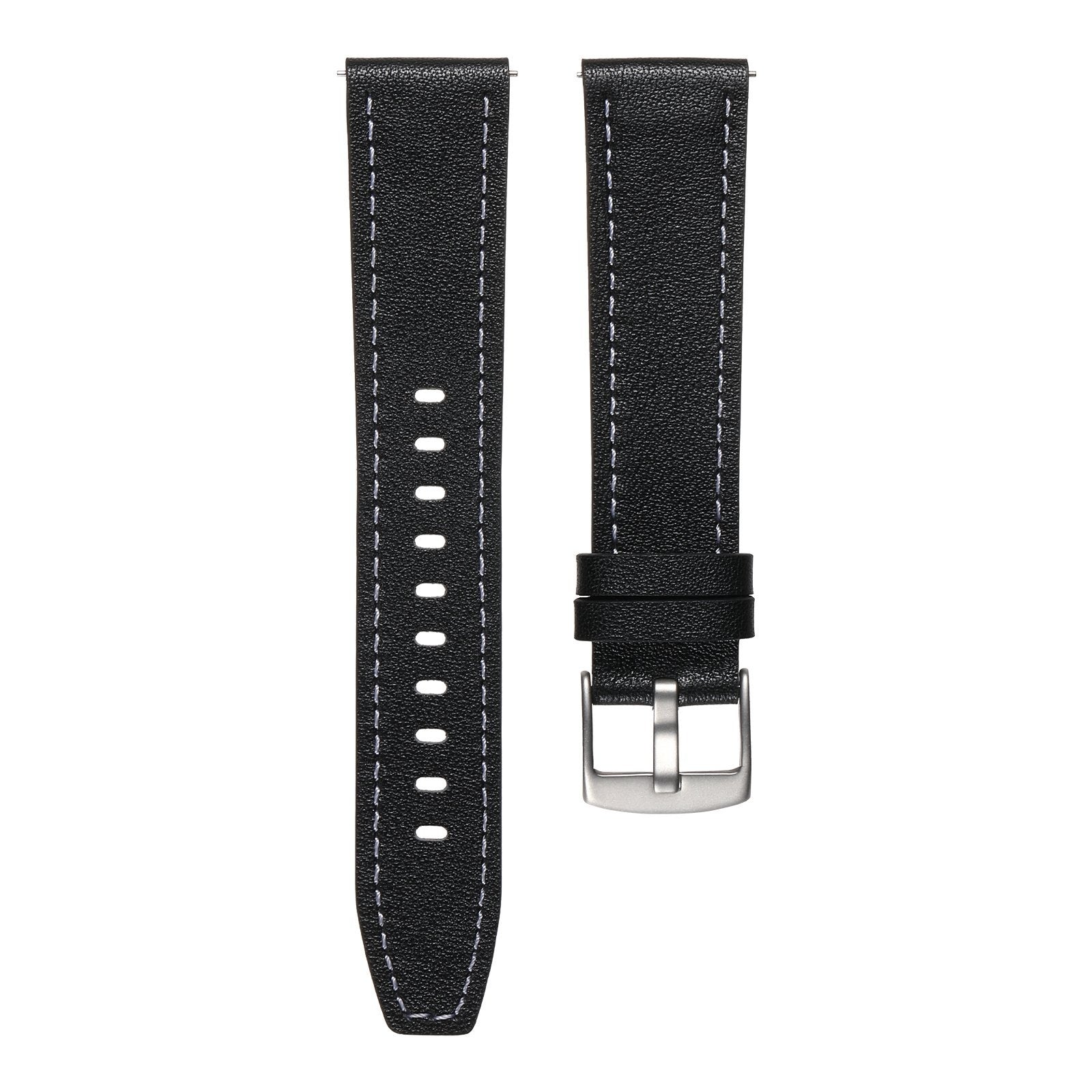 Amazfit GTS 4 'One Push' Leather Strap (Black)
