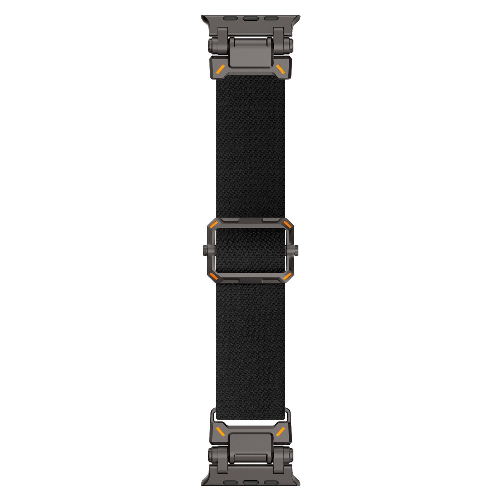 Apple Watch 'Explorer' Polyester Armband (Schwarz mit Schwarz)