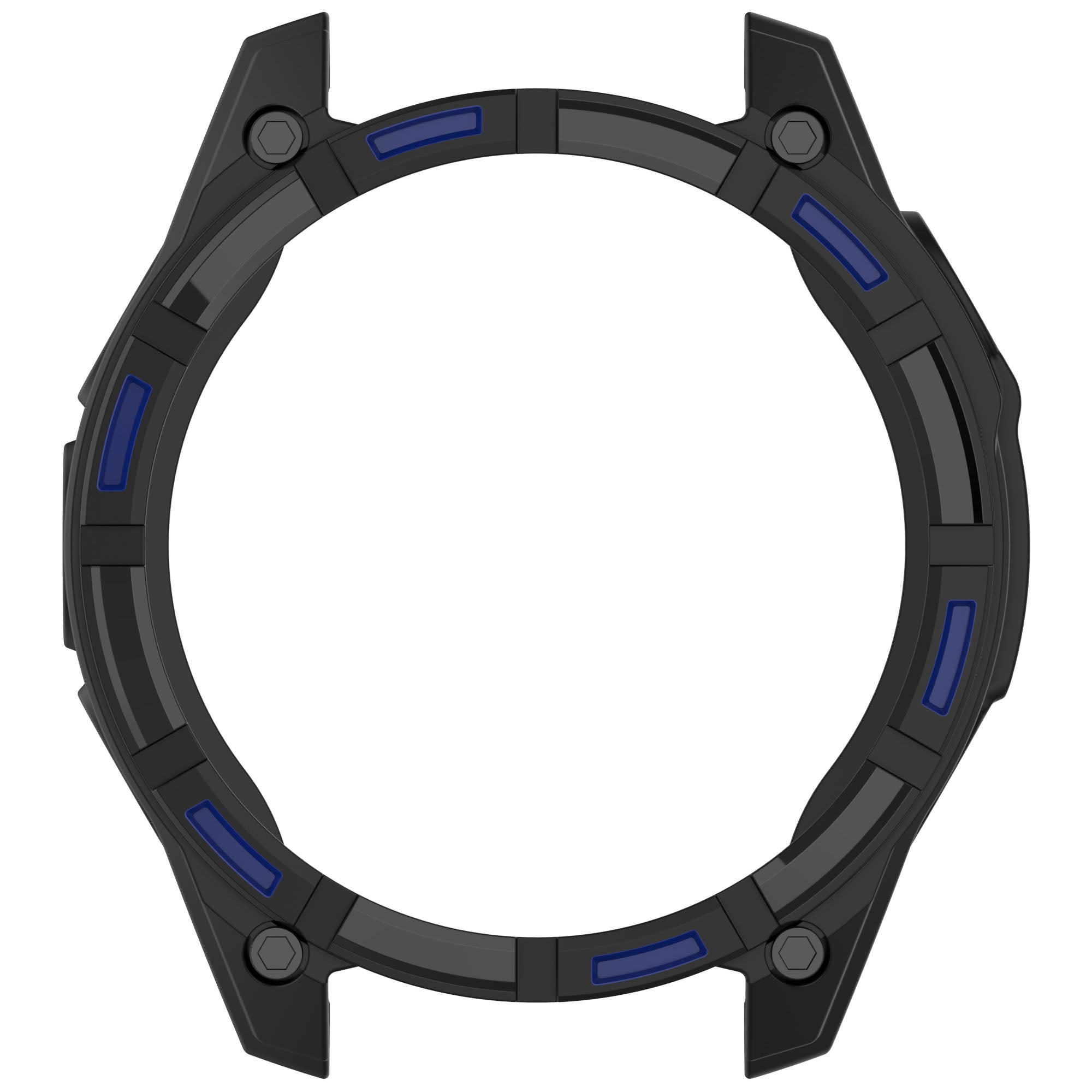 Garmin Quatix 8 - 51mm Robuste TPU-Hülle (Schwarz/Blau)