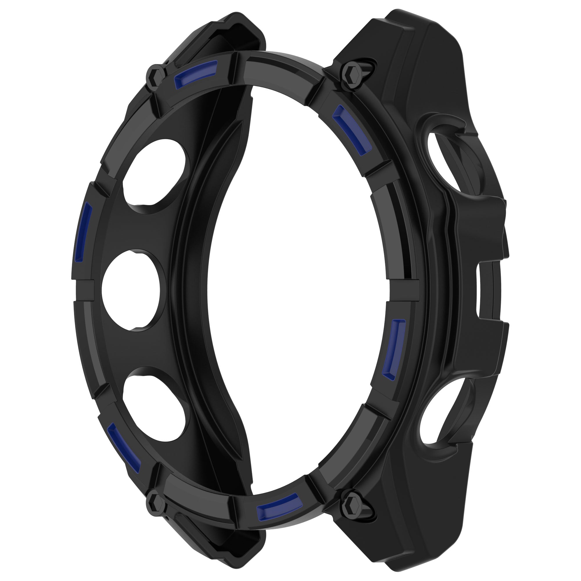 Garmin Quatix 8 - 51mm Robuste TPU-Hülle (Schwarz/Blau)