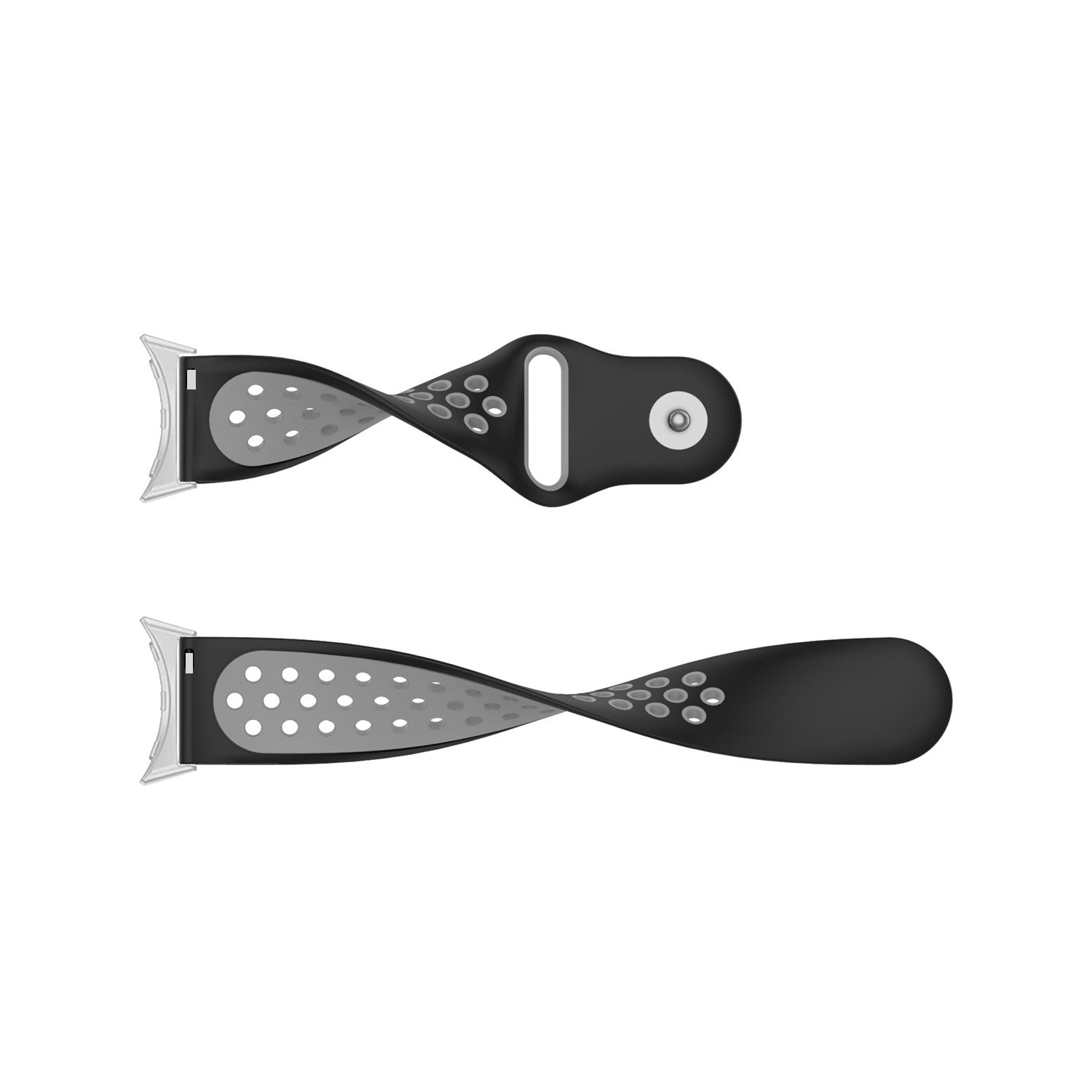 Google Pixel Watch 4 - 41mm Sportarmband (Schwarz/Grau)