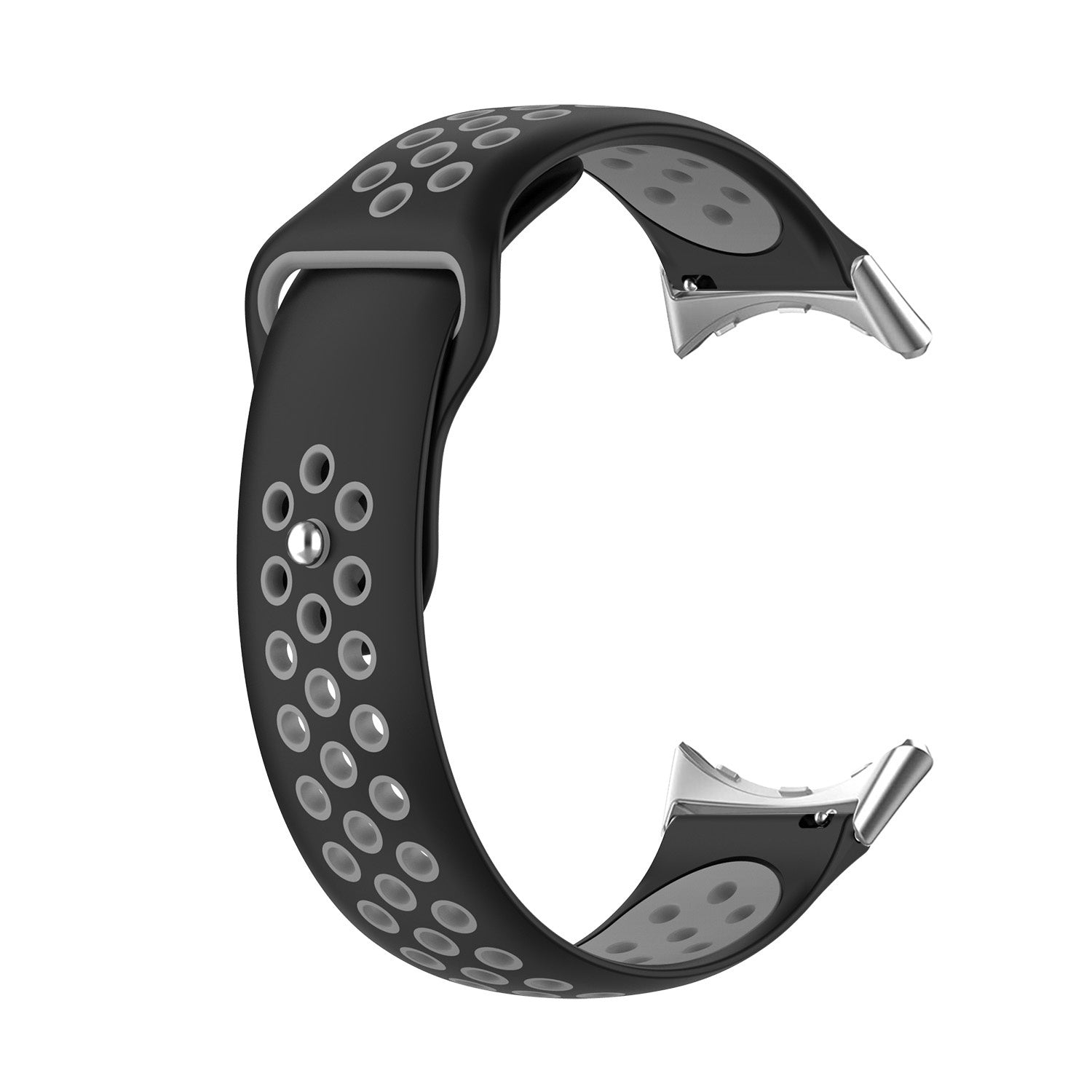 Google Pixel Watch 4 - 41mm Sportarmband (Schwarz/Grau)