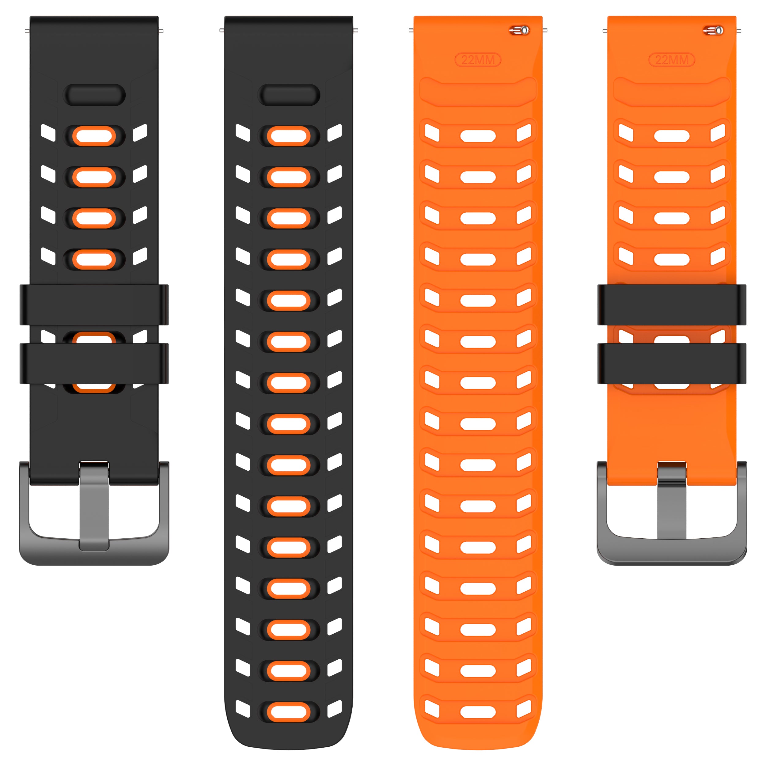 Suunto 9 Peak Mecha Sportarmband (Schwarz/Orange)