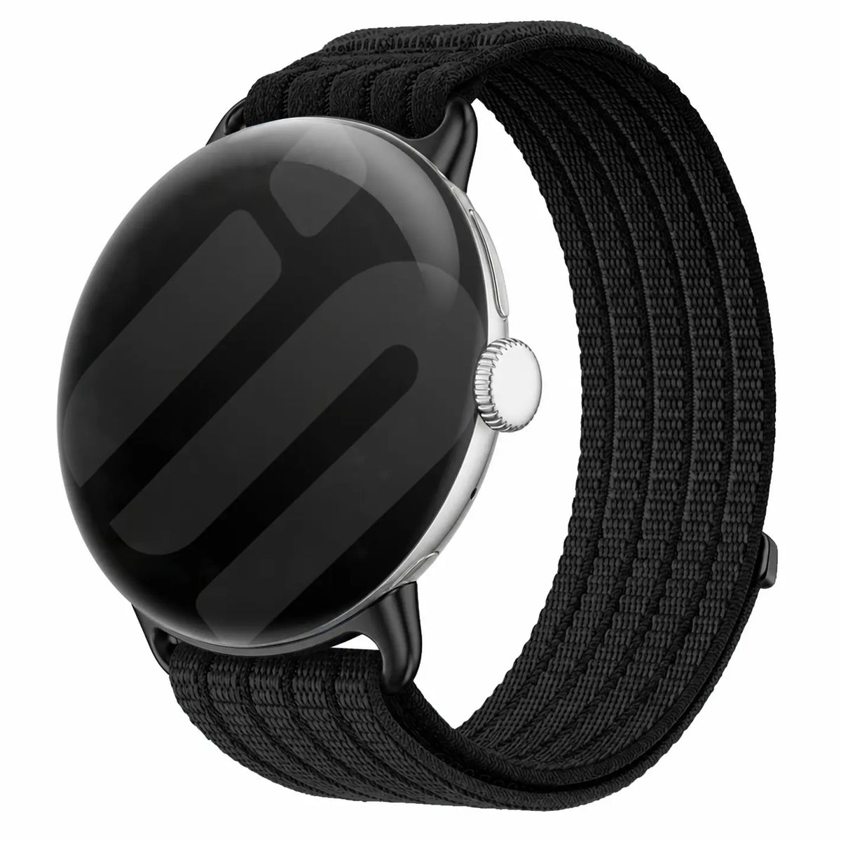 Google Pixel Watch 5 - 45mm Ultradünnes Nylonband (Schwarz)
