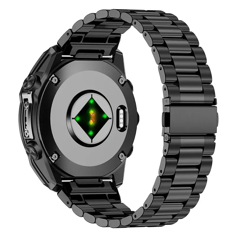 Garmin Quatix 5/6/7 Premium Stahlarmband (Schwarz)