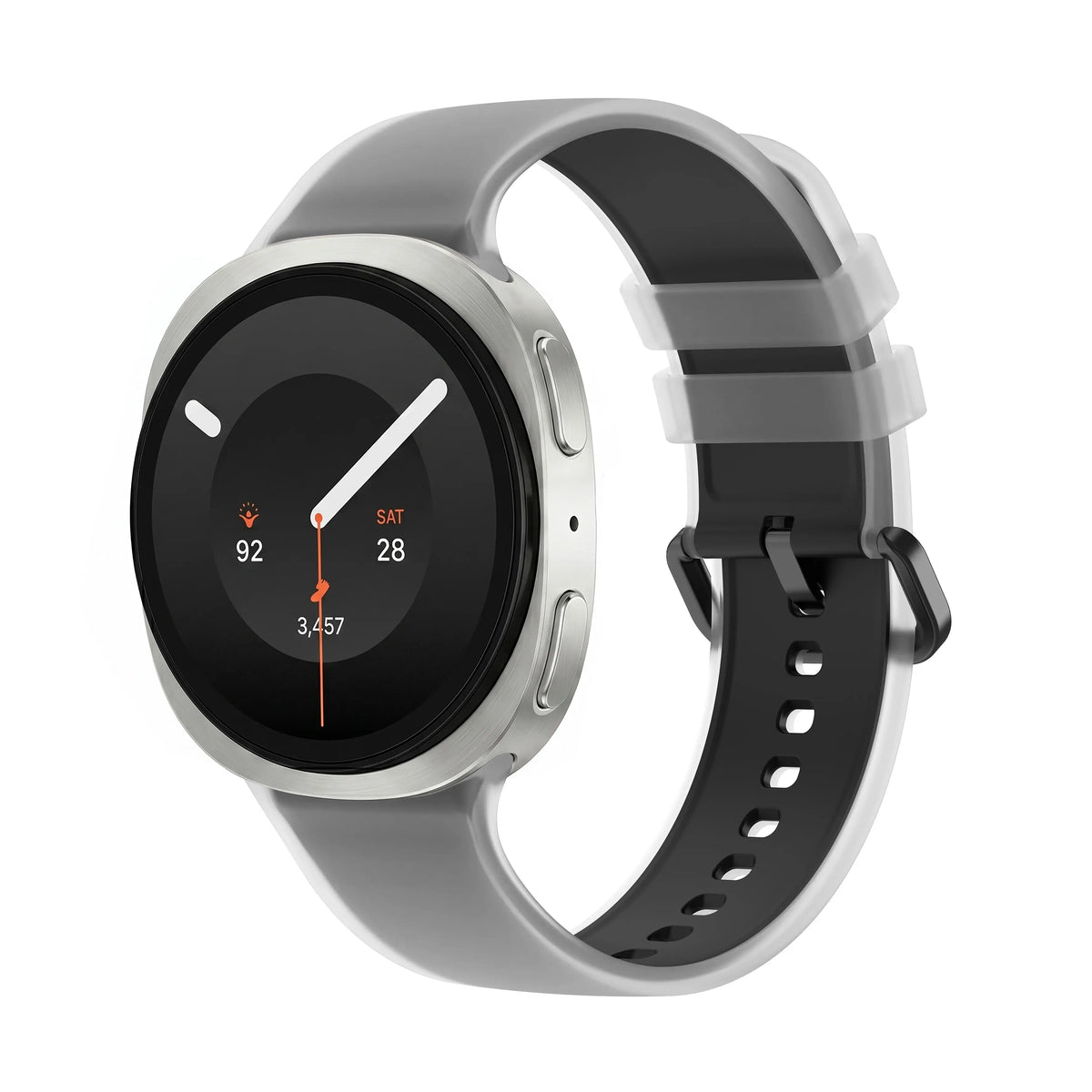 Samsung Galaxy Watch 8 - 44mm Jelly Silkonarmband (Schwarz)