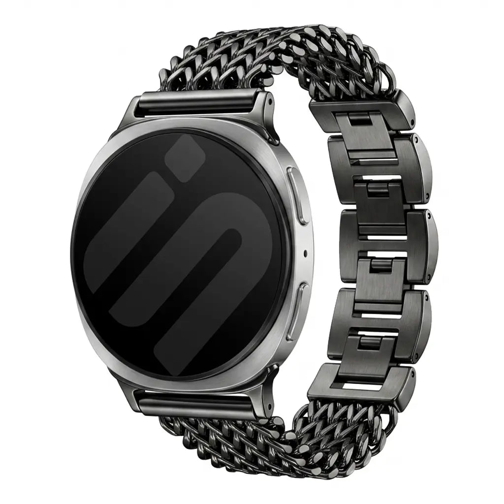 Samsung Galaxy Watch 8 - 44mm Metall Mesh Armband (Schwarz)