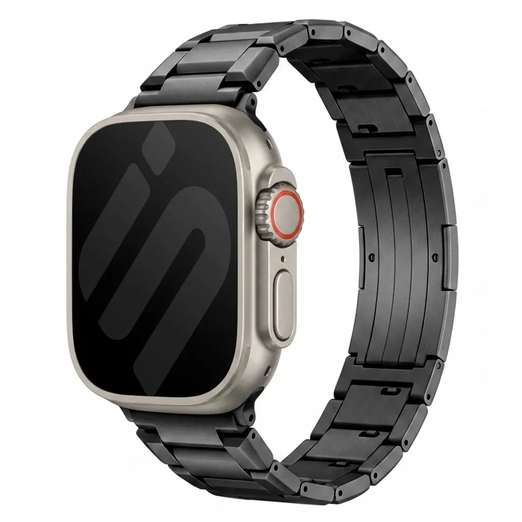 Apple Watch Raffiniert Titanarmband (Schwarz)