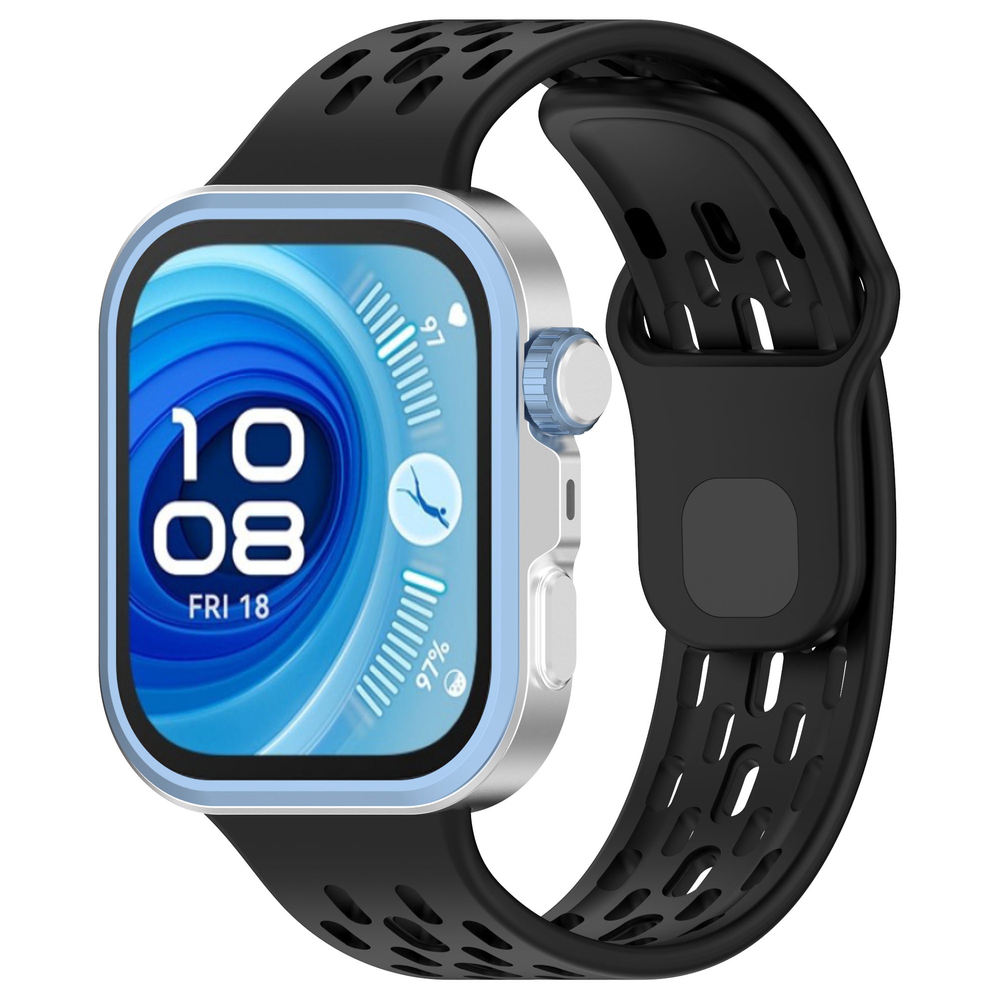 Huawei Watch Fit 3 Air Silikonarmband (Schwarz)