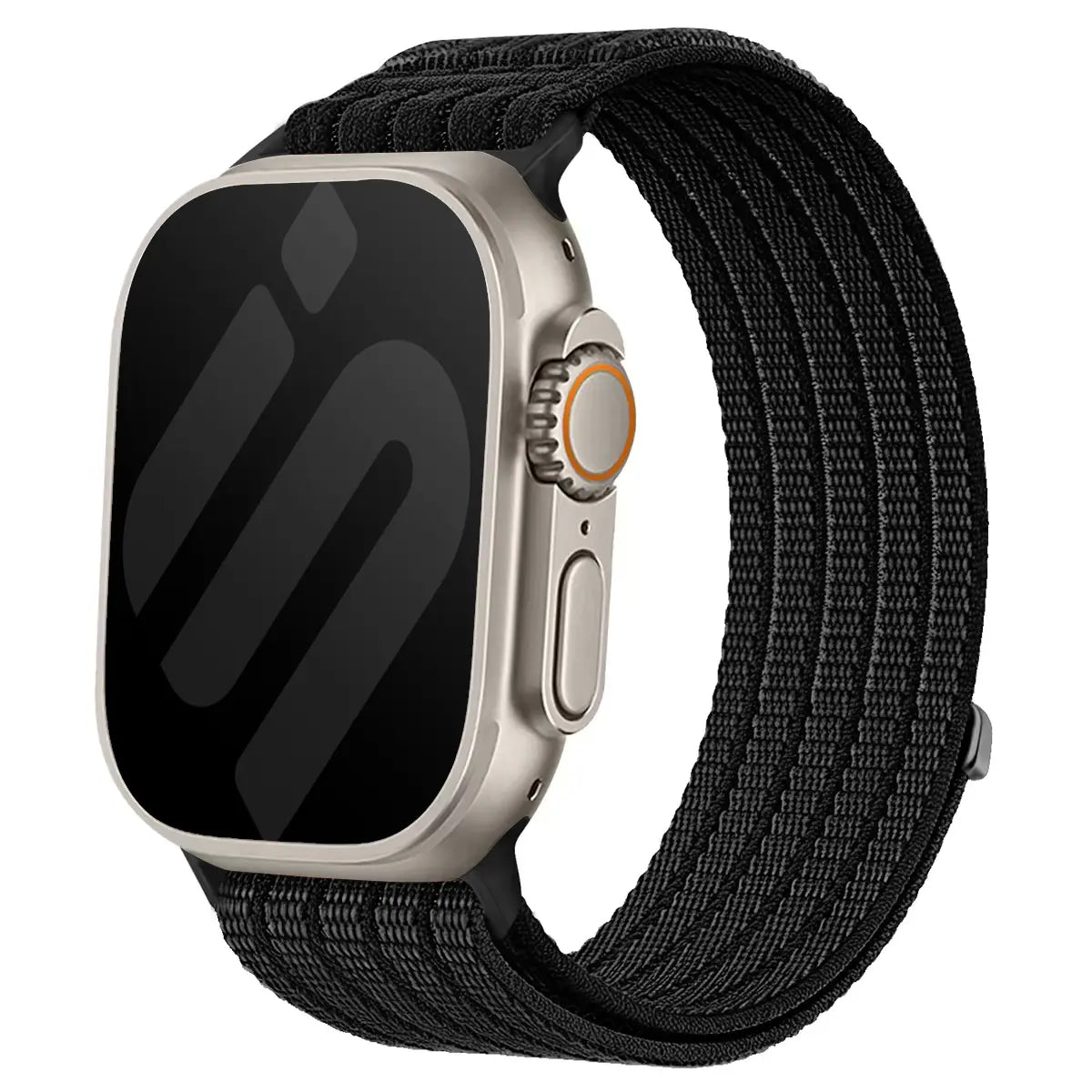Apple Watch Ultradünnes Nylonband (Schwarz)