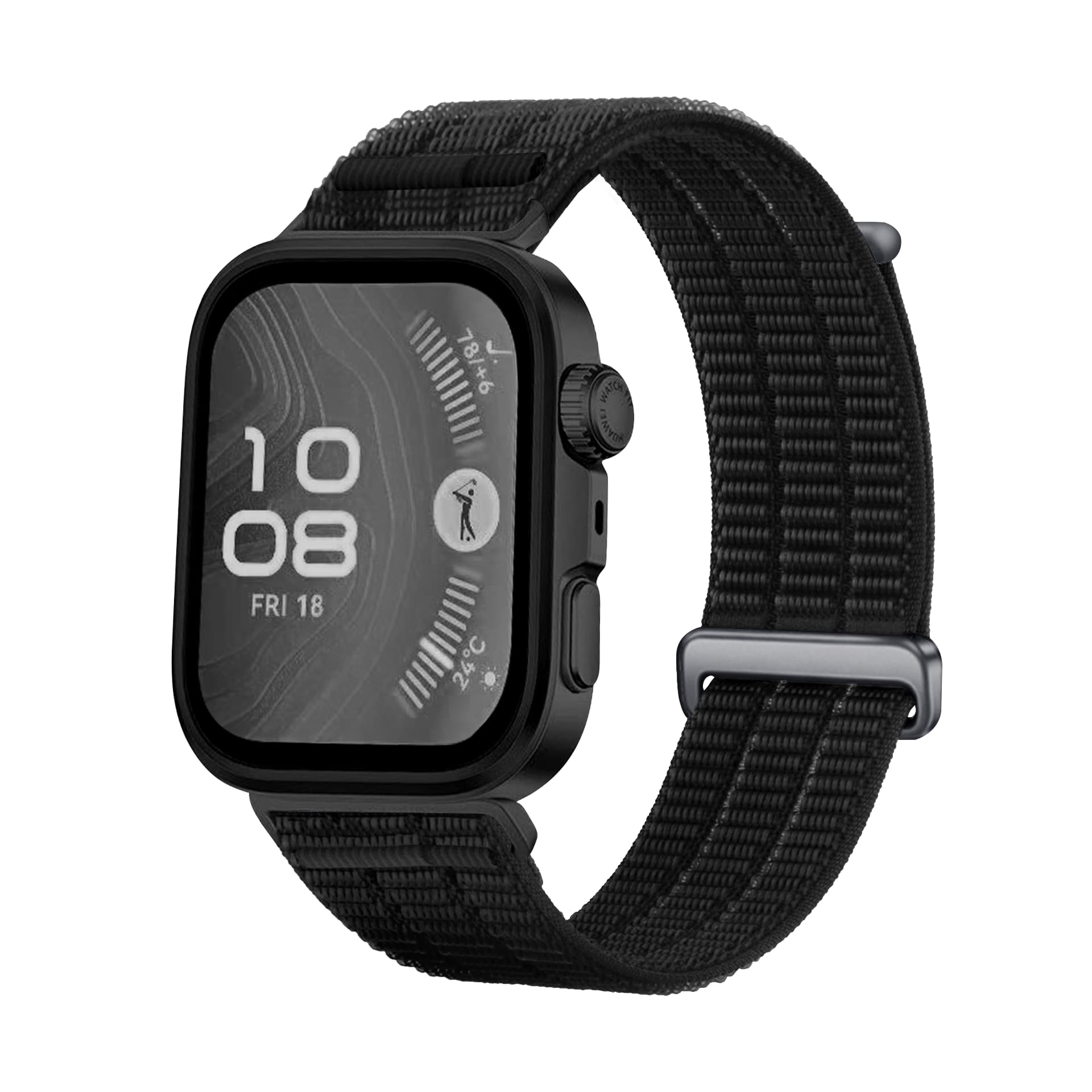 Huawei Watch Fit 5 Pro Nylon Air Armband (Schwarz)