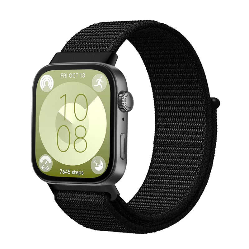 Huawei Watch Fit 3 Nylon Classic Strap (Black)