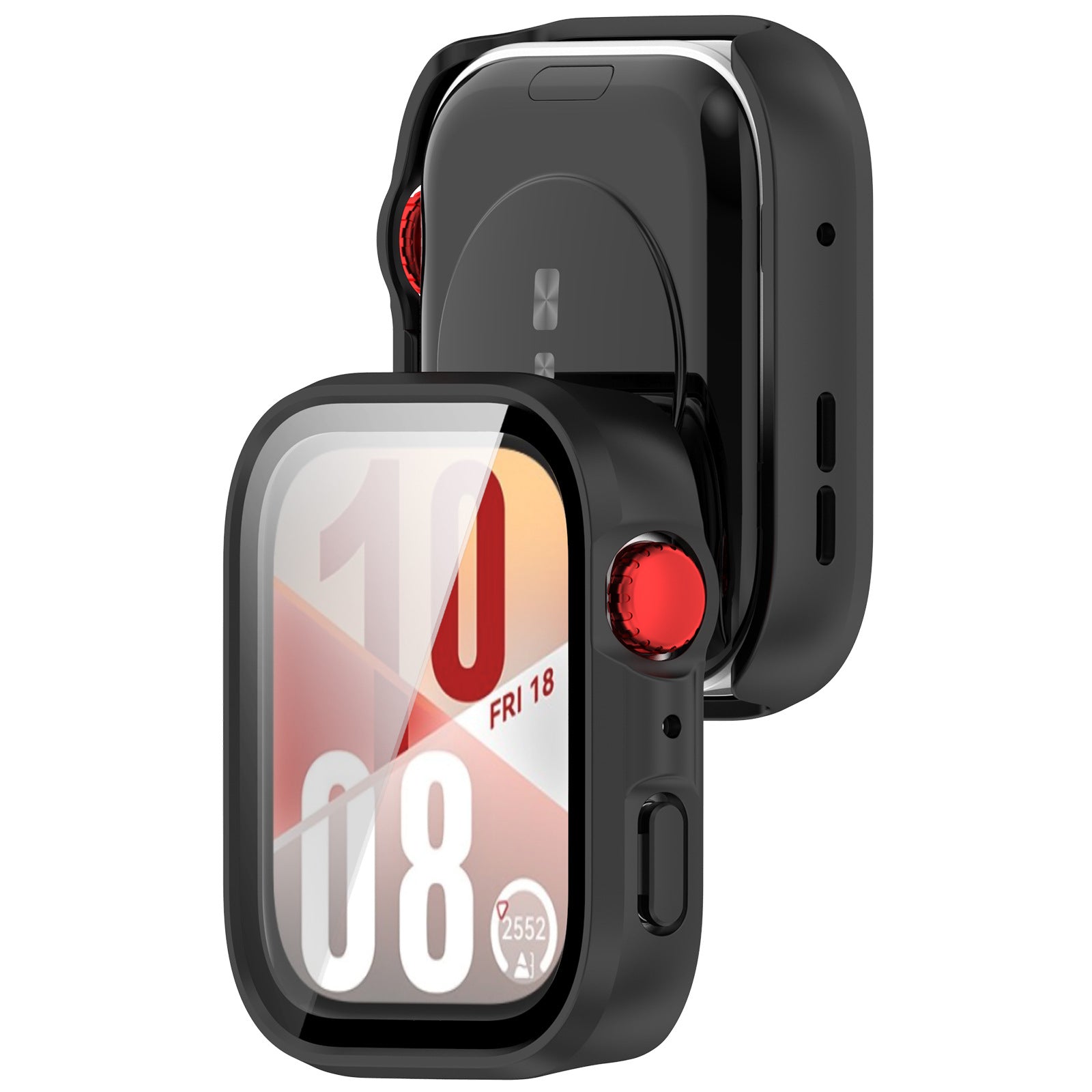 Huawei Watch Fit 4 Hard Case mit Glas (Schwarz)