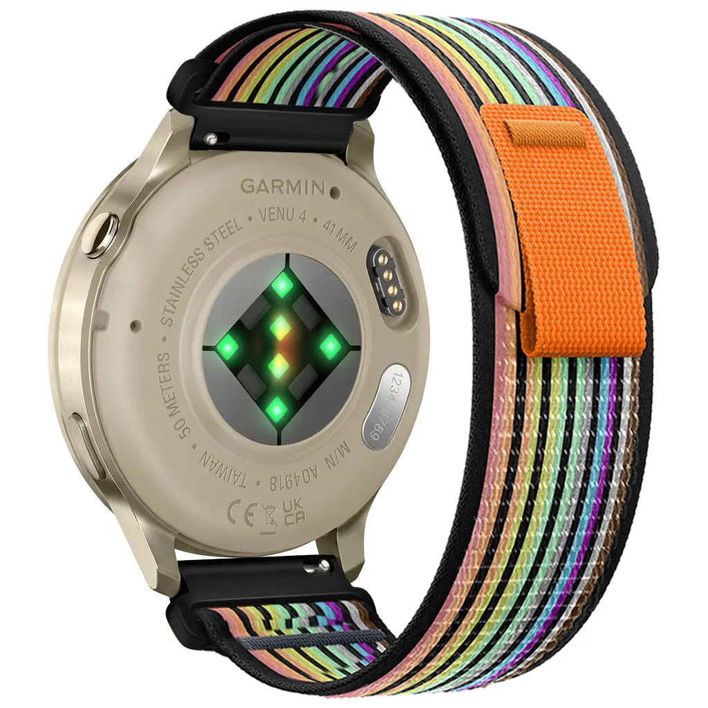 Garmin Approach S40 Trail Nylonarmband (Schwarz/Bunt)