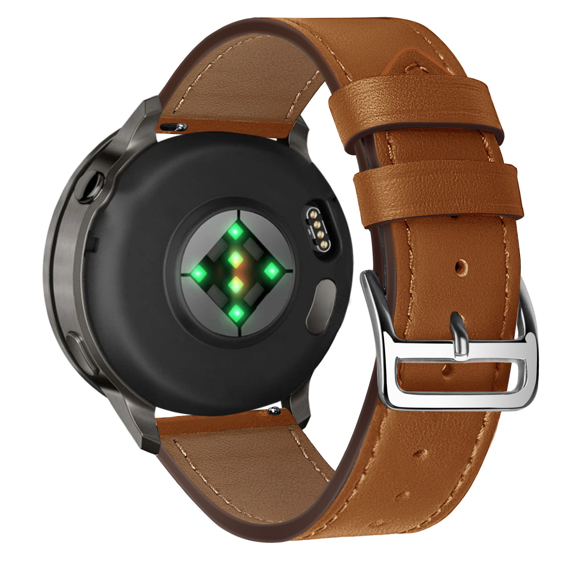 Bandz Garmin Venu 3 Leather Strap 'Deluxe' (Brown)