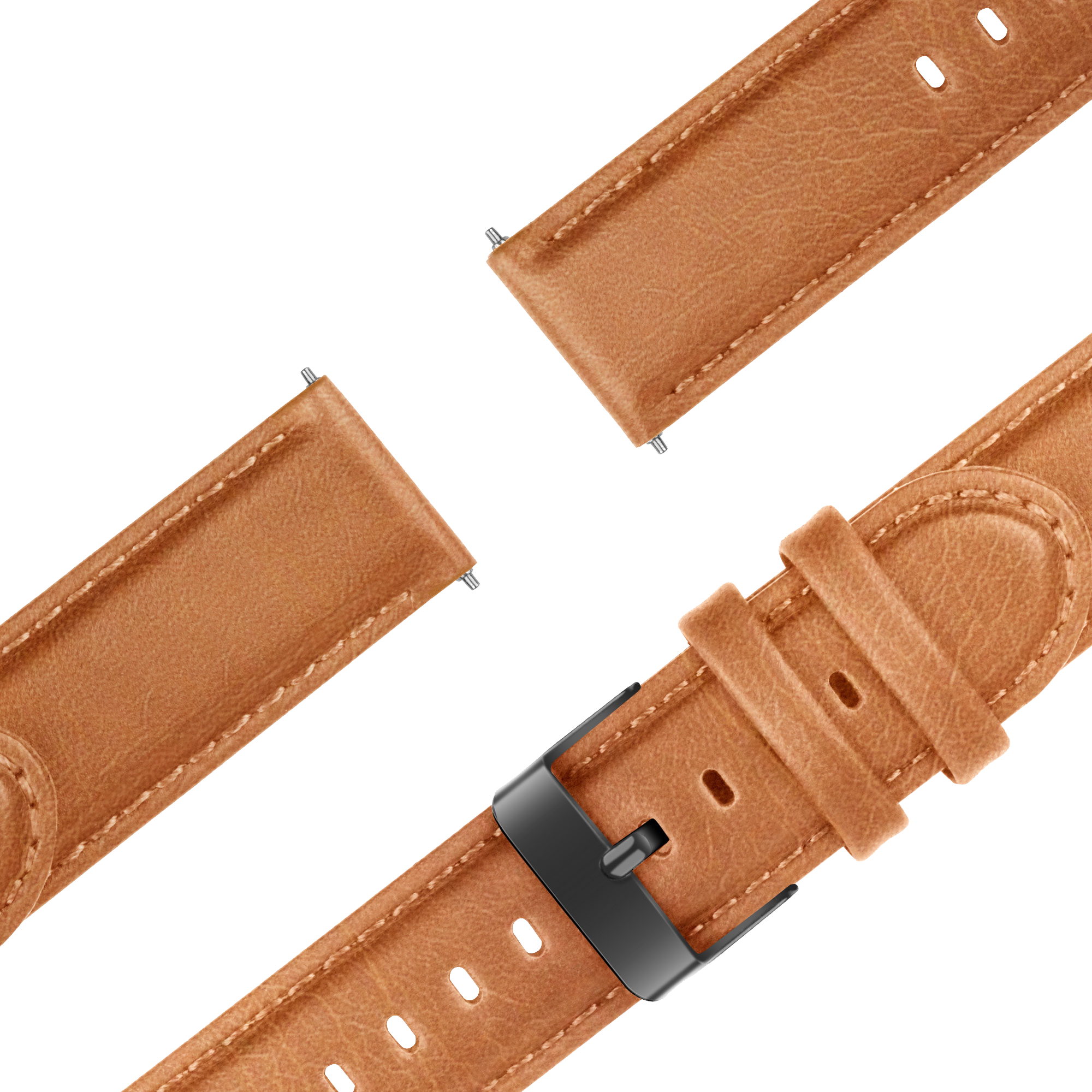 Bandz Garmin Forerunner 245 Leather Strap 'Classic' (Brown)