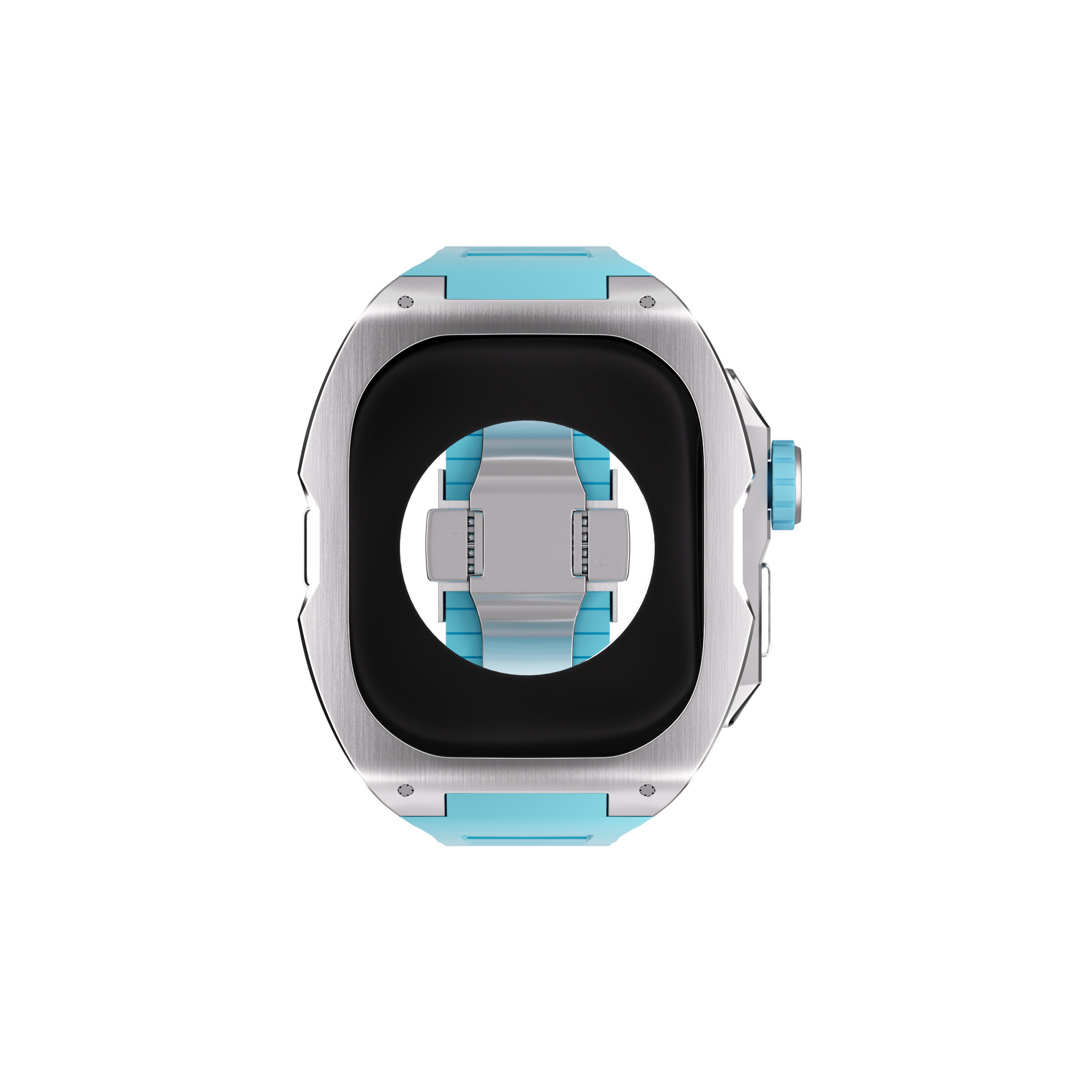 Reqior Apple Watch Ultra Hülle mit integriertem Gummi-Armband (Blau)