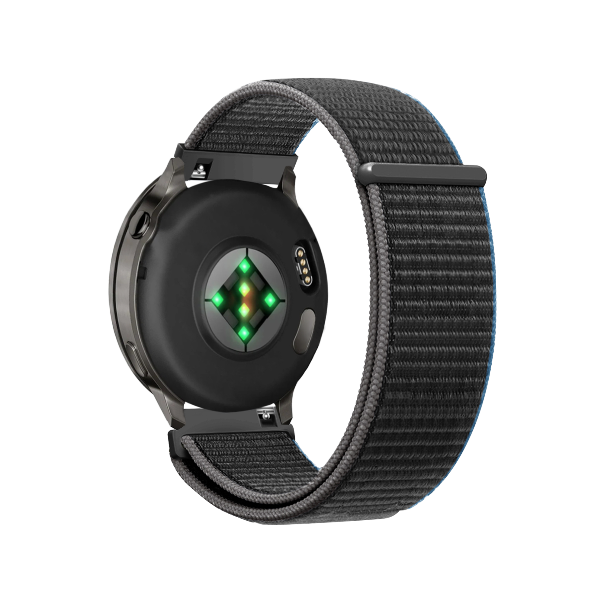 Bandz Garmin Forerunner 255 Nylon Loop Armband (Anthrazit)