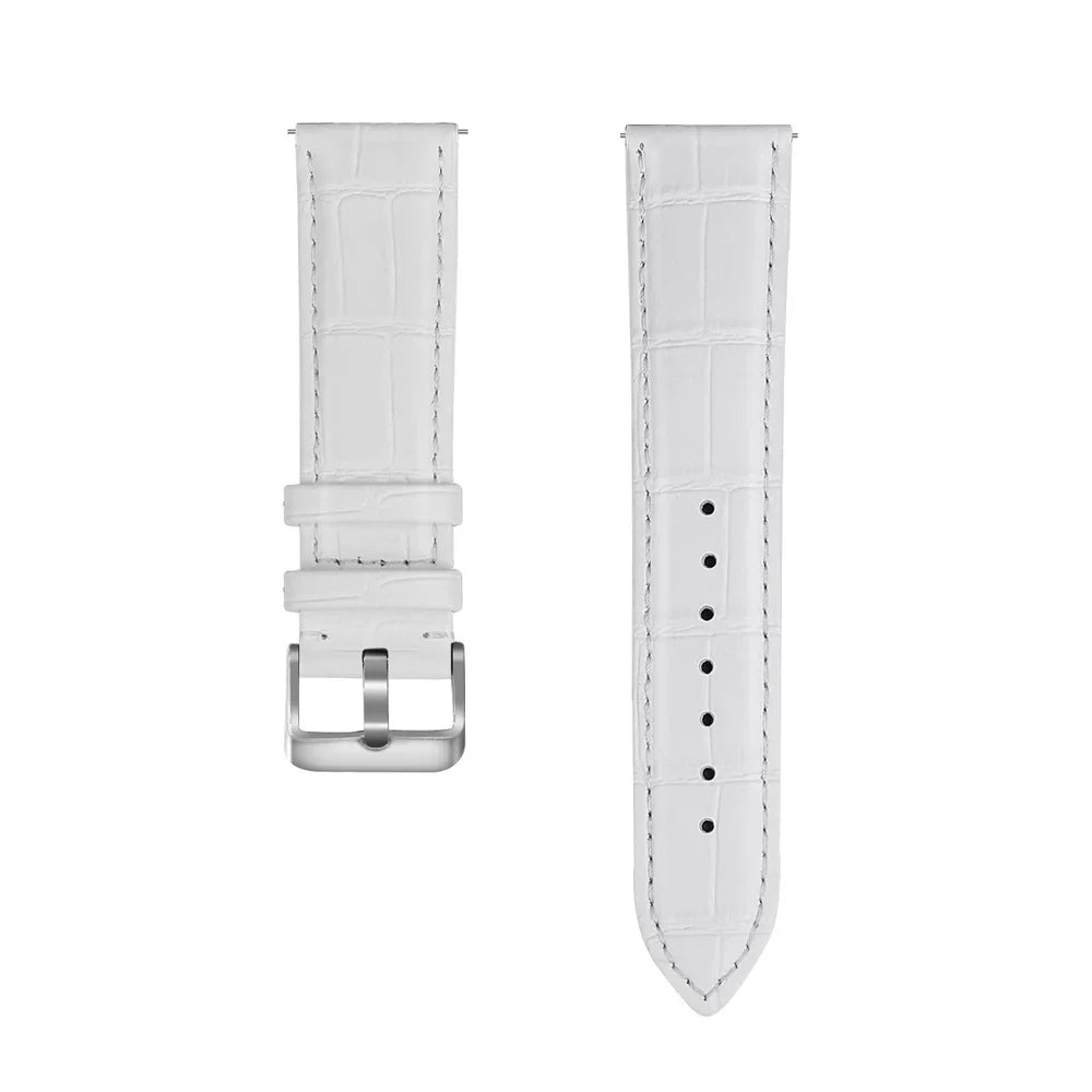 Coros Apex 42mm Gebürstetes Lederarmband Krokodil (Weiß)
