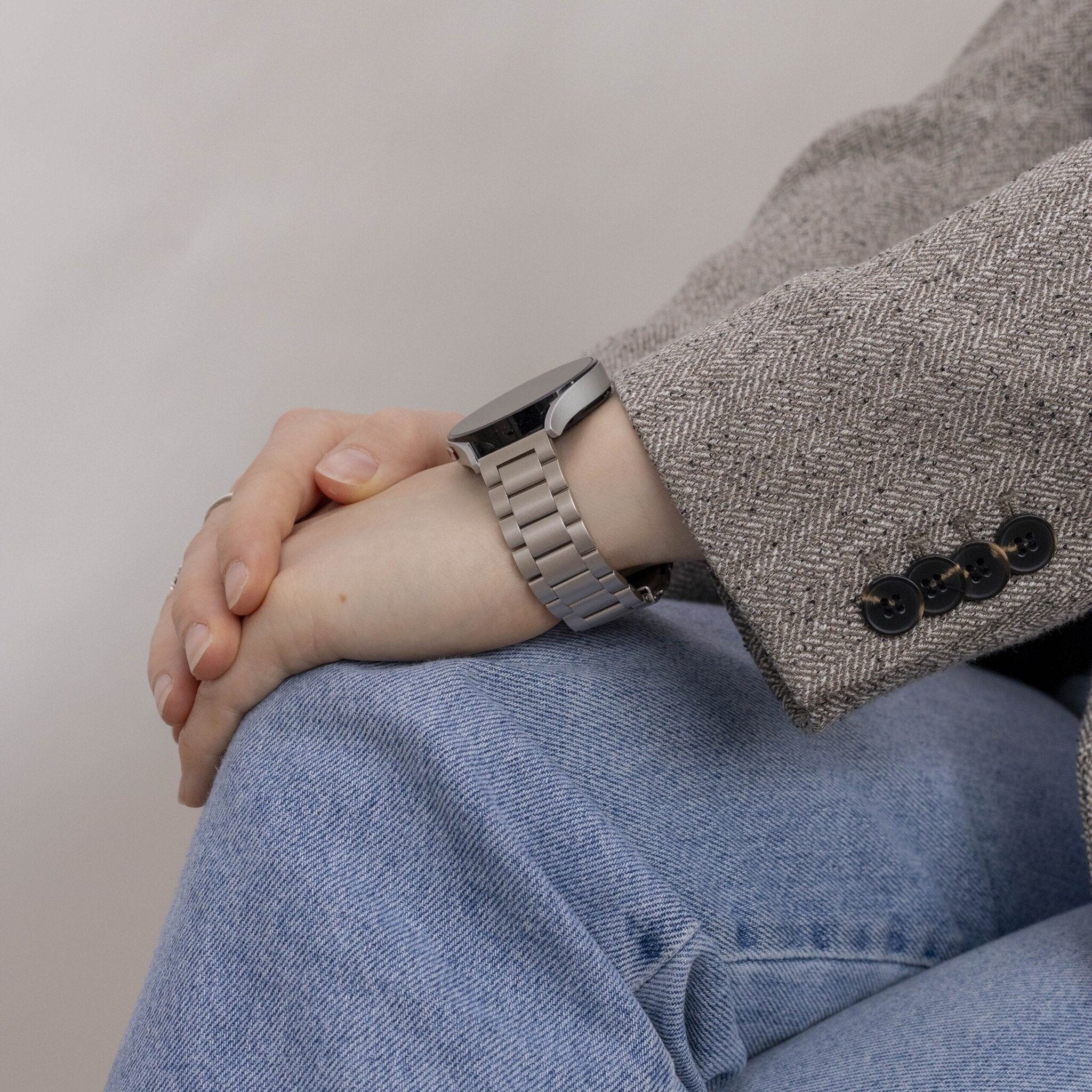 Samsung Galaxy Watch FE Stahlarmband (Polarstern)