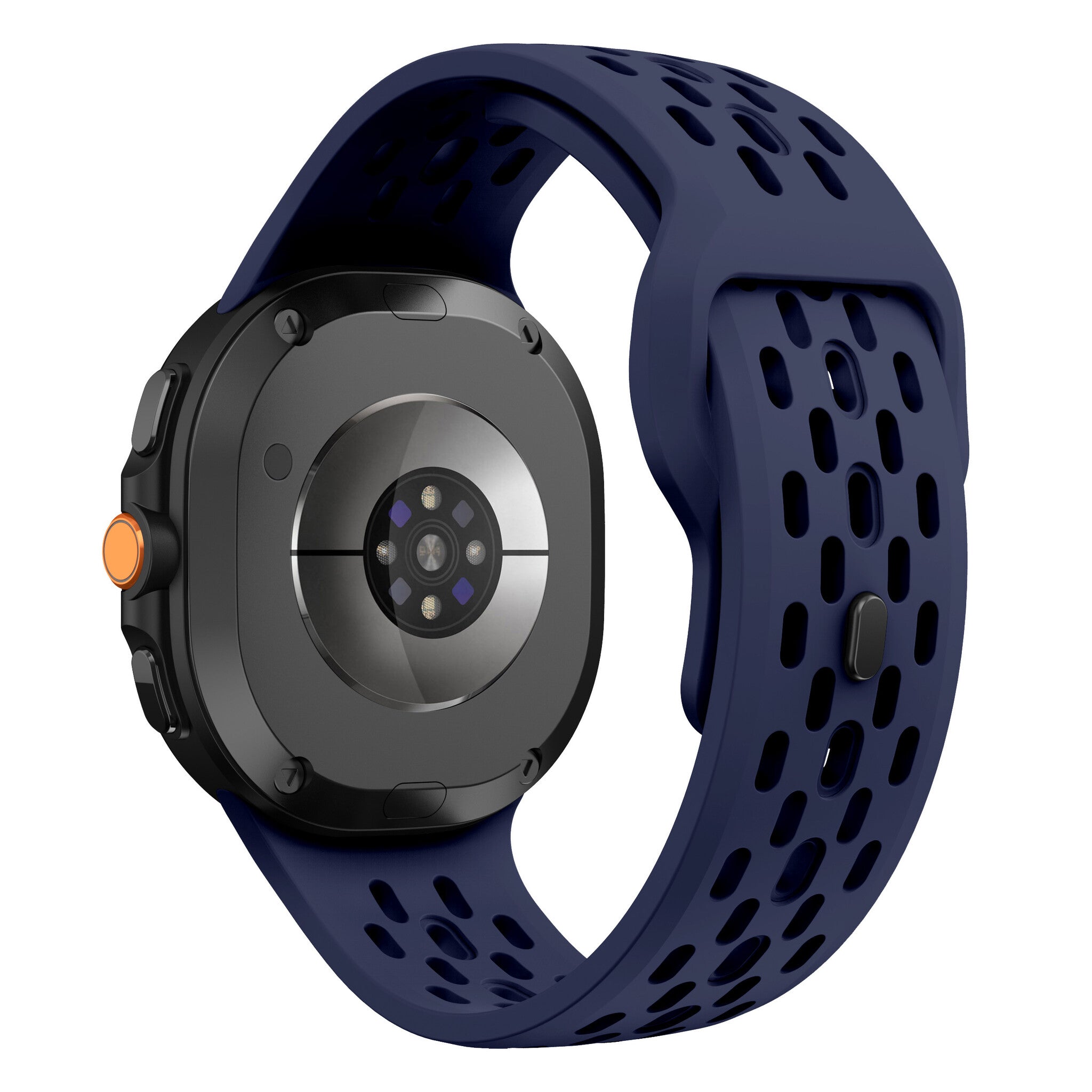 Samsung Galaxy Watch 8 - 44mm Silikonarmband mit Löchern (Dunkel Blau)