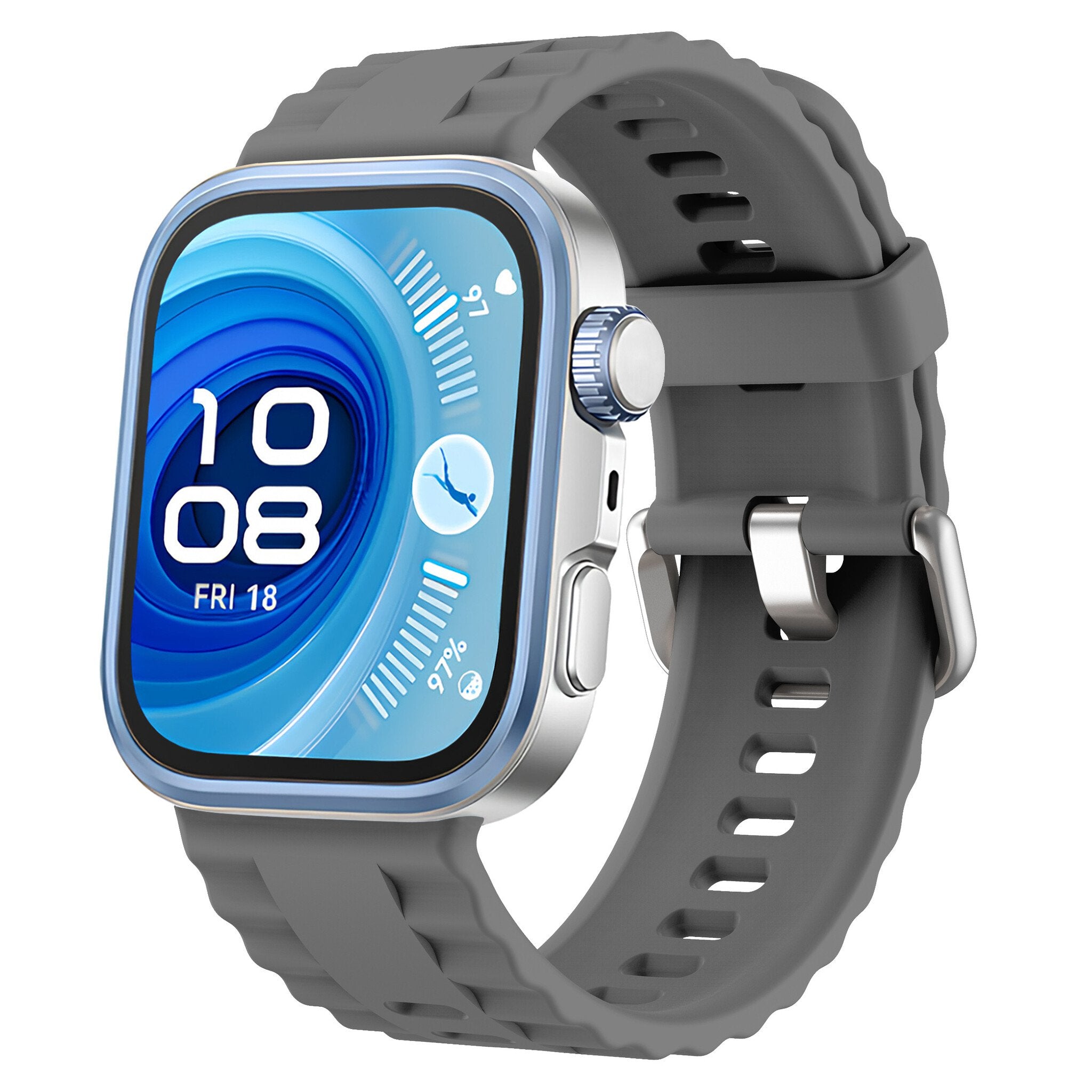 Huawei Watch Fit 3 Silicone Classic Strap (Dark Grey)