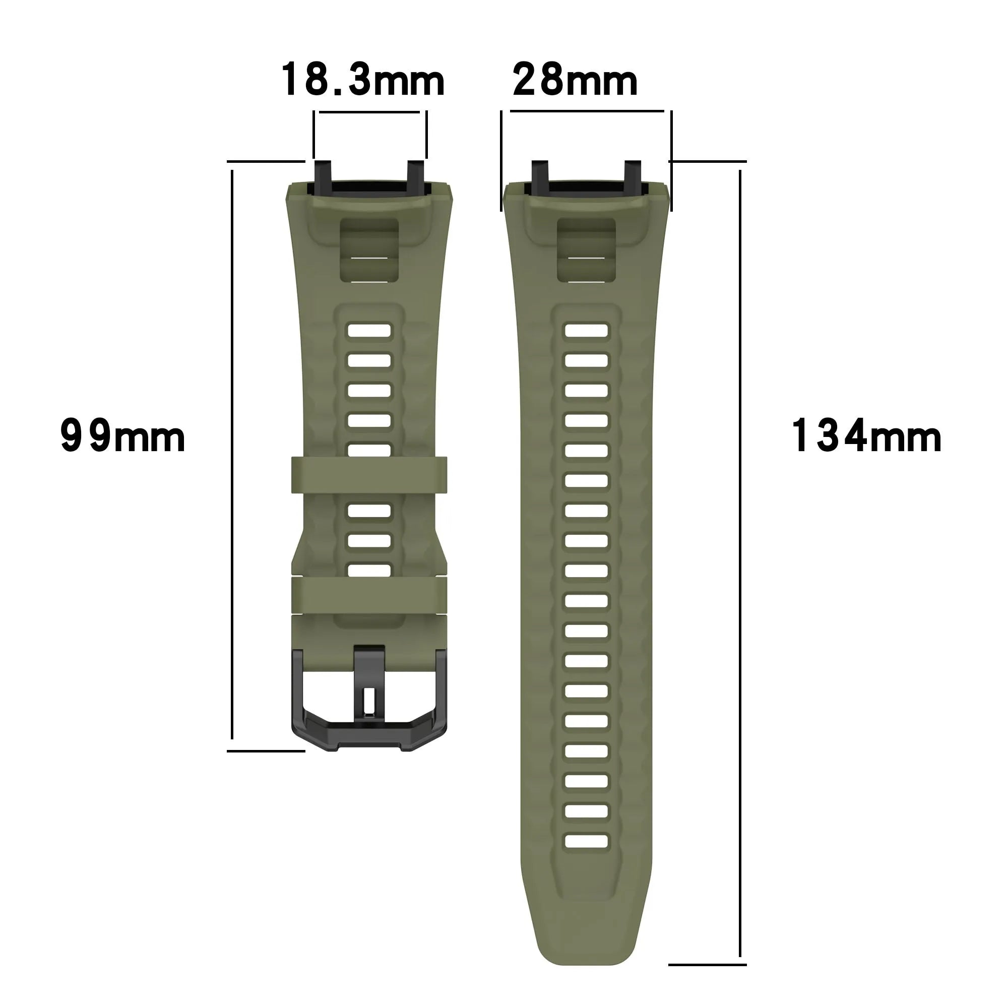 Amazfit T-Rex 3 Silikonarmband (Dunkelgrün)