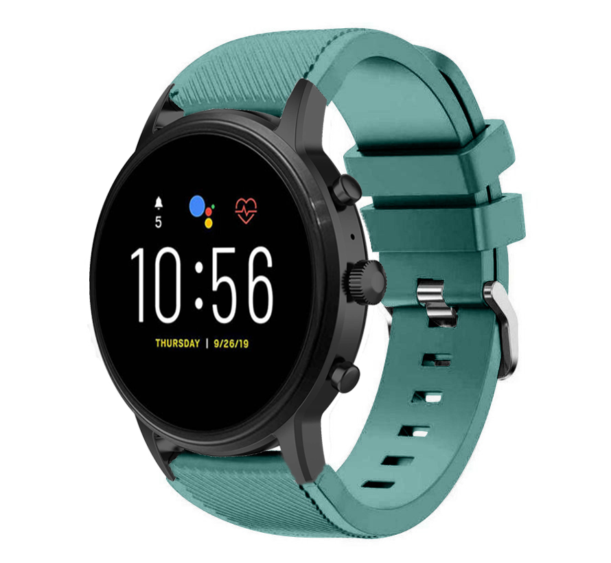 Fossil Gen 4 Explorist (HR) Silikonarmband (Viridiangrün)