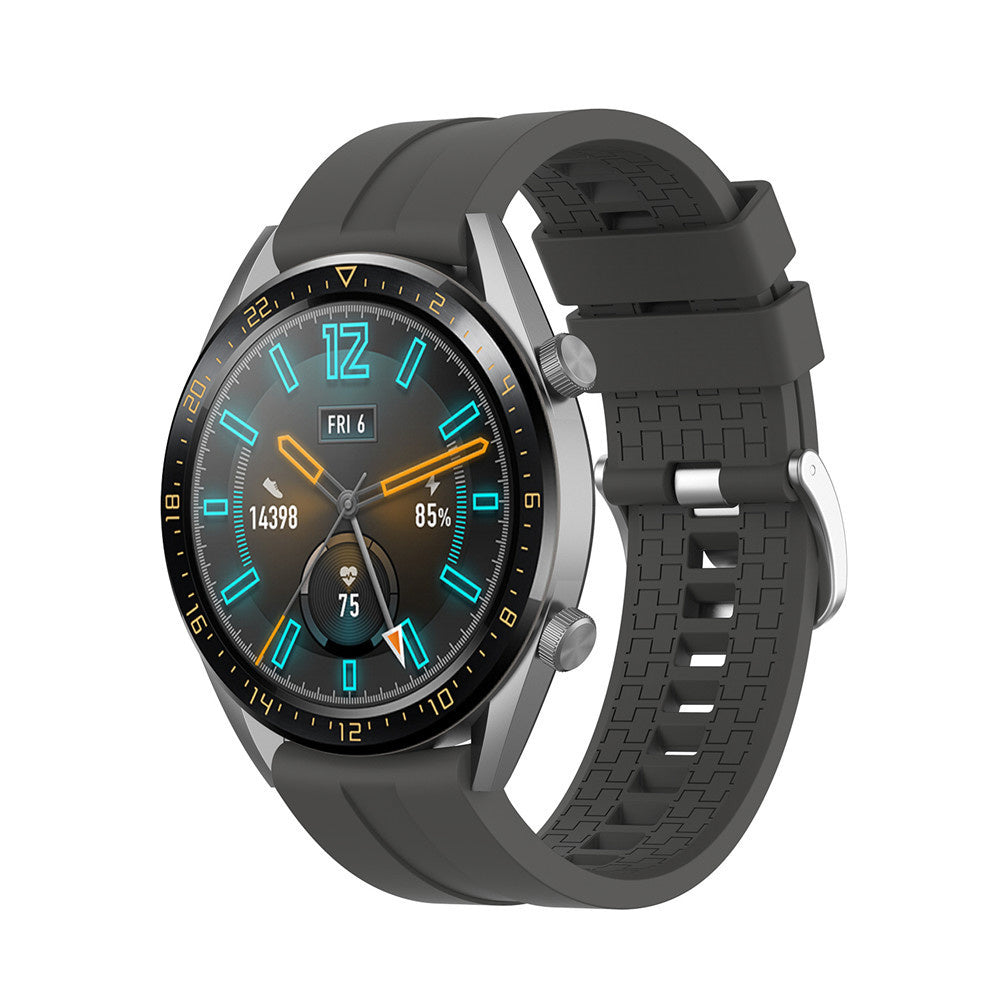 Huawei Watch 5 - 46mm Extreme Silikonarmband (Dunkel Grau)
