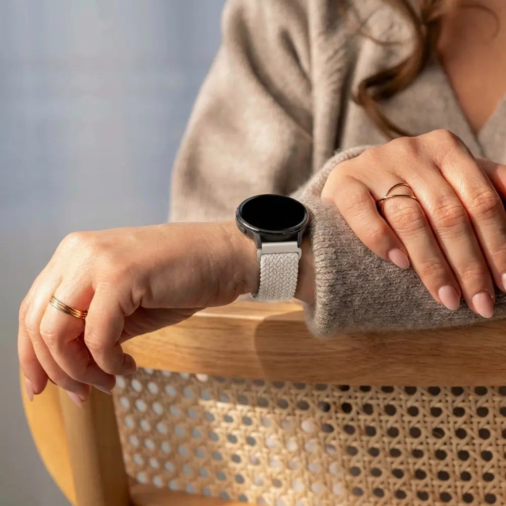 Bandz Garmin Approach S42 Braided Strap 'Parachute' (Starlight)