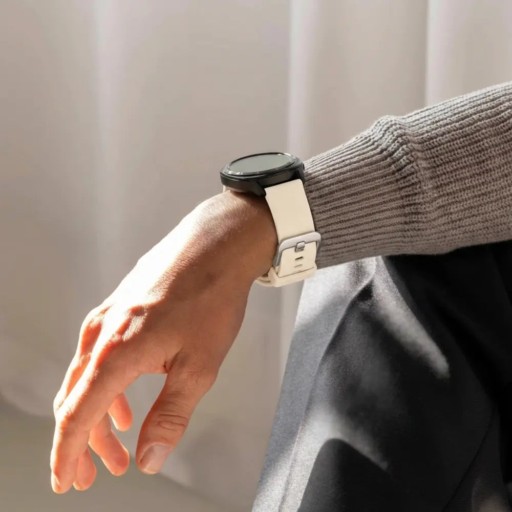 Bandz Garmin Vivomove 3s Silicone Strap 'Classic' (Starlight)