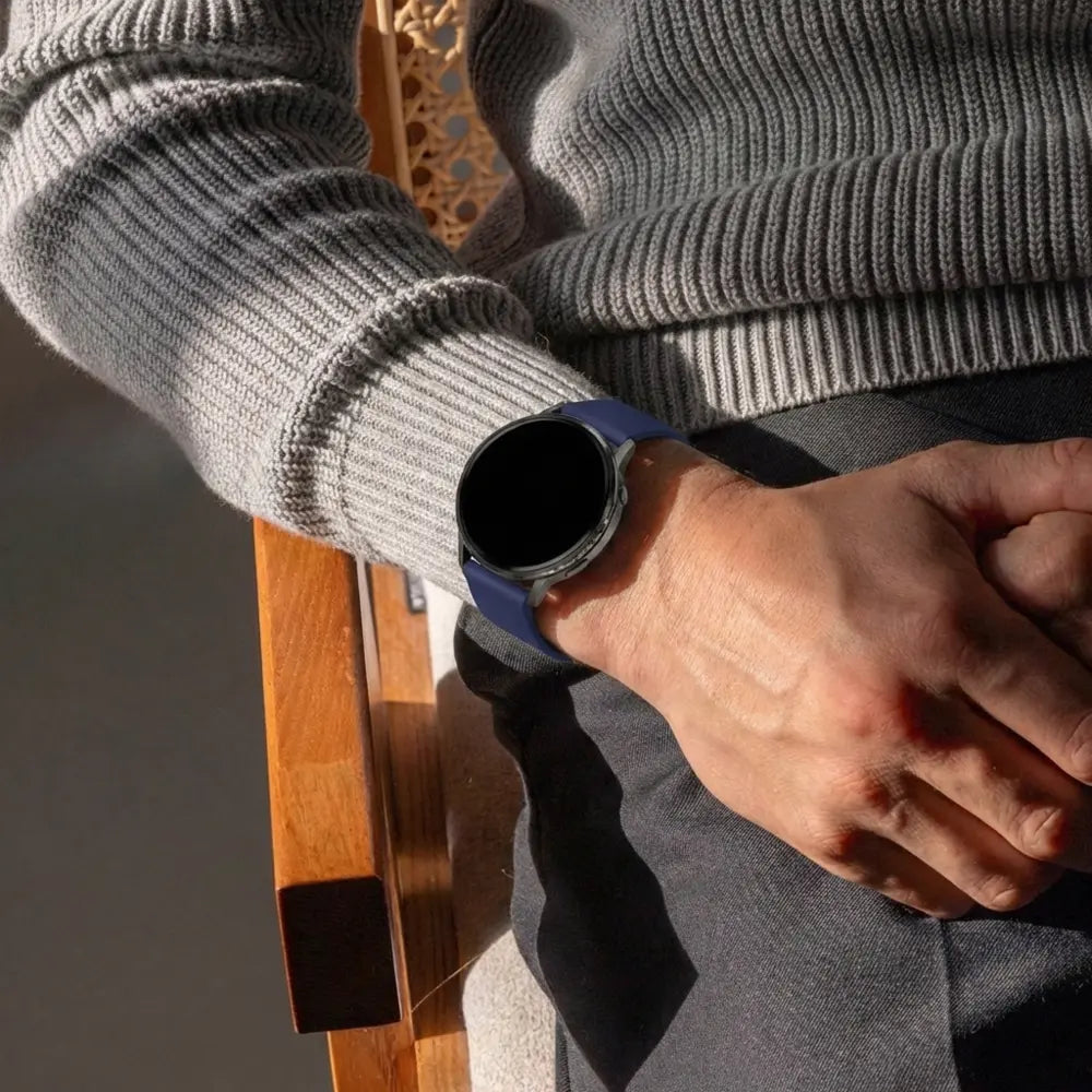 Bandz Garmin Vivomove 3s Silikonarmband 'Classic' (Dunkelblau)