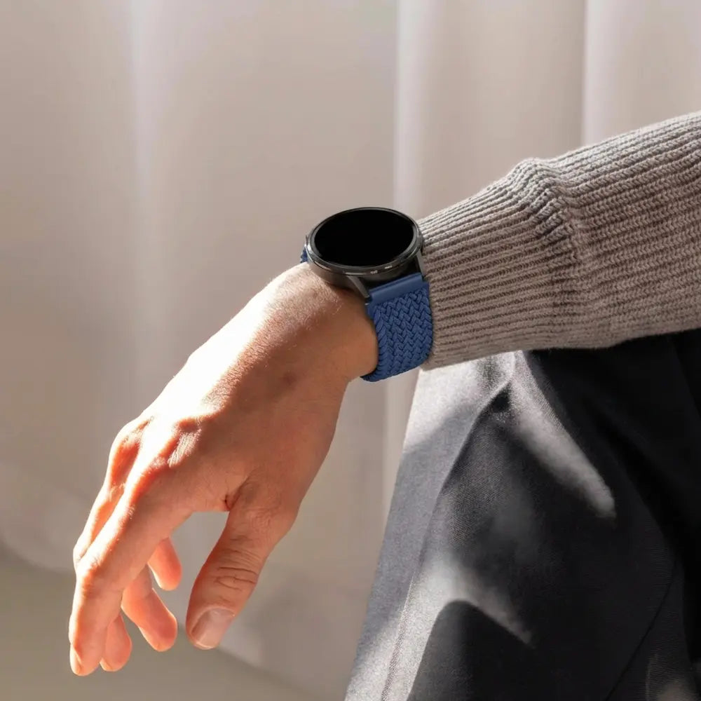 Bandz Garmin Vivoactive 4s Braided Strap 'Parachute' (Blue)