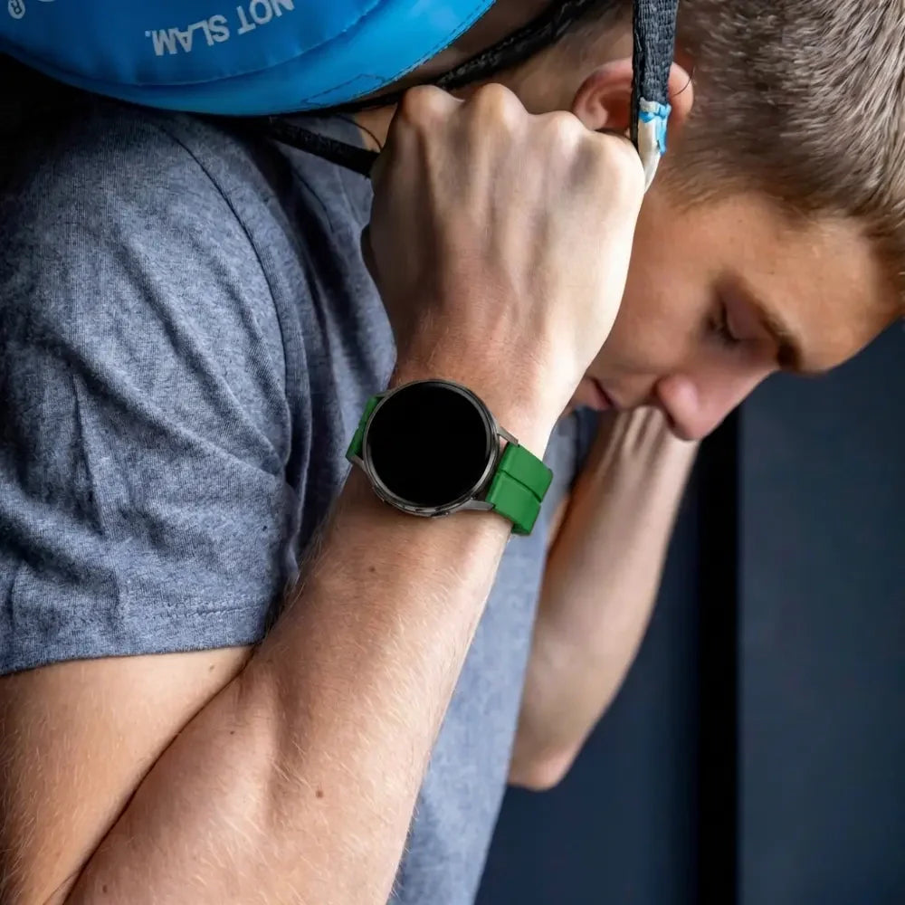 Bandz Garmin Vivoactive 3 Silikonarmband mit D-Schnalle (Grün)