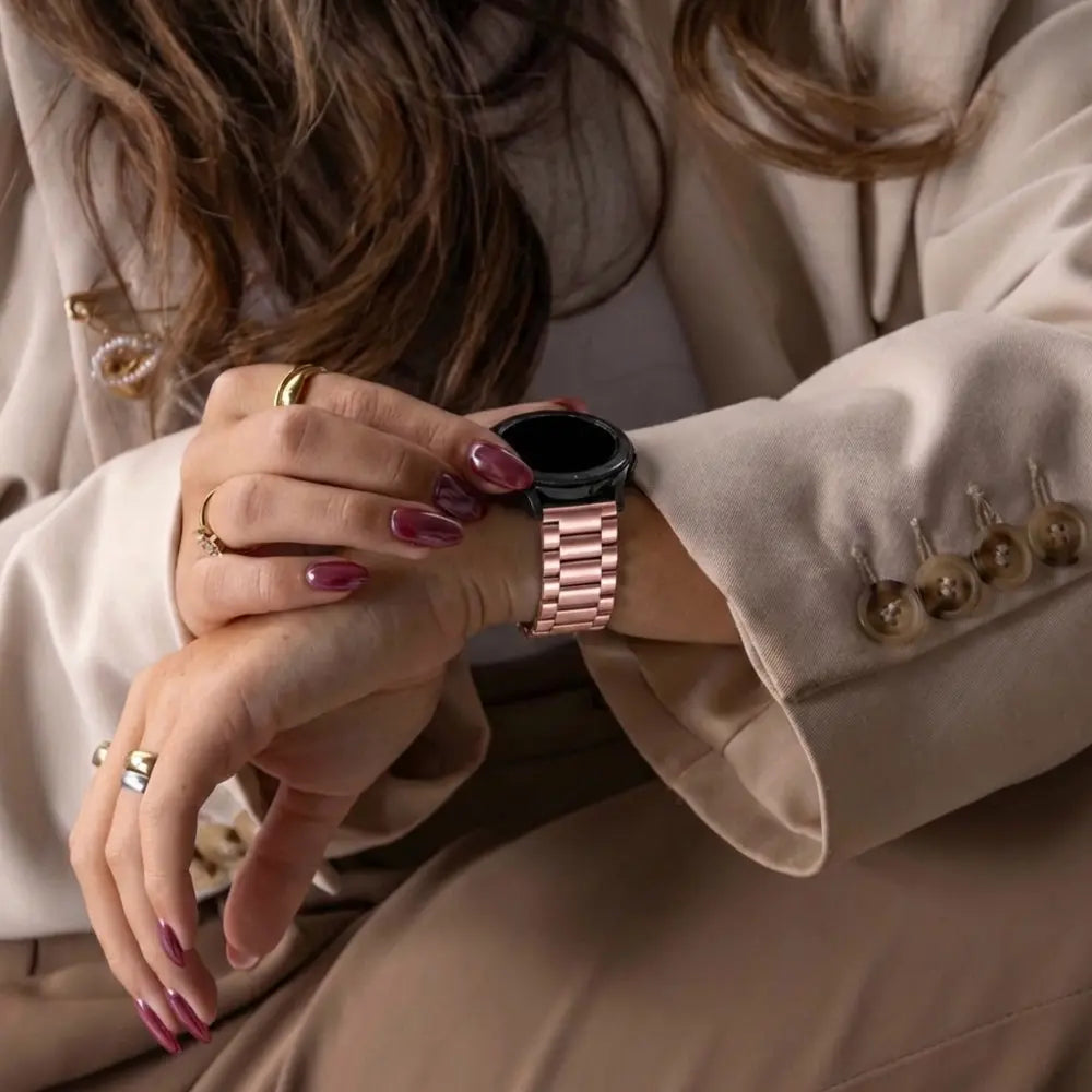 Garmin Venu 3 Steel Strap (Pink)