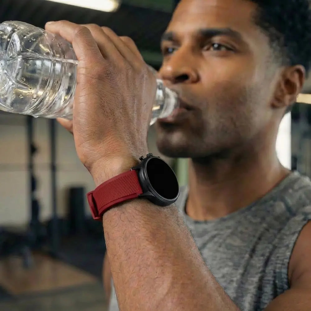 Fossil Gen 5 Silicone Strap (Burgundy)